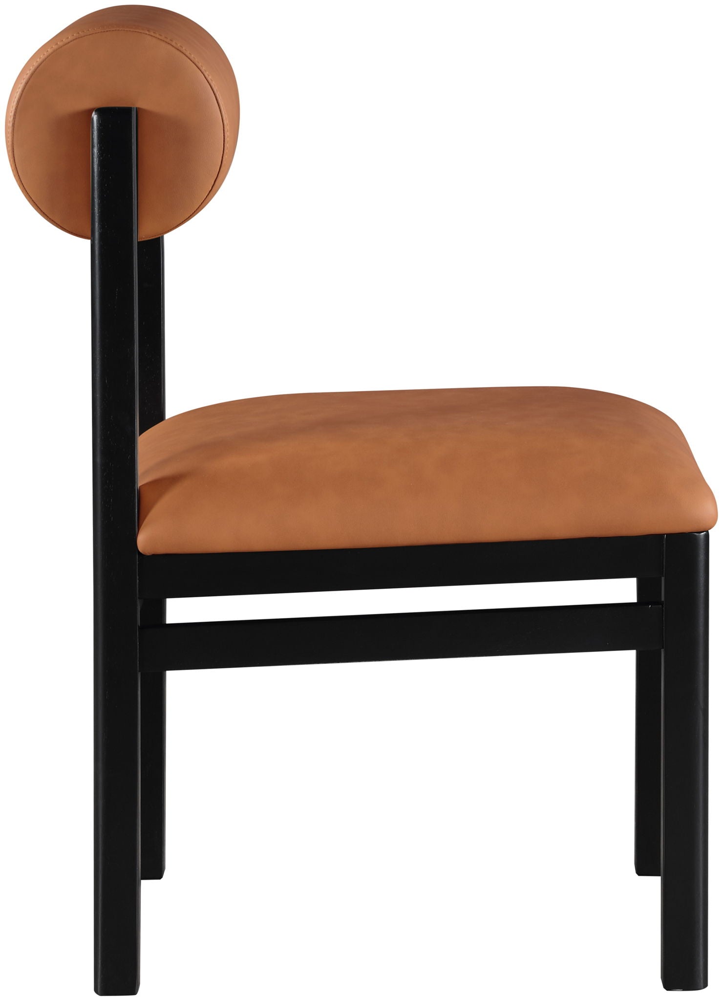 Roundhill - Faux Leather Dining Chair (Set of 2) - Black Frame - Urban Living Furniture (Los Angeles, CA)