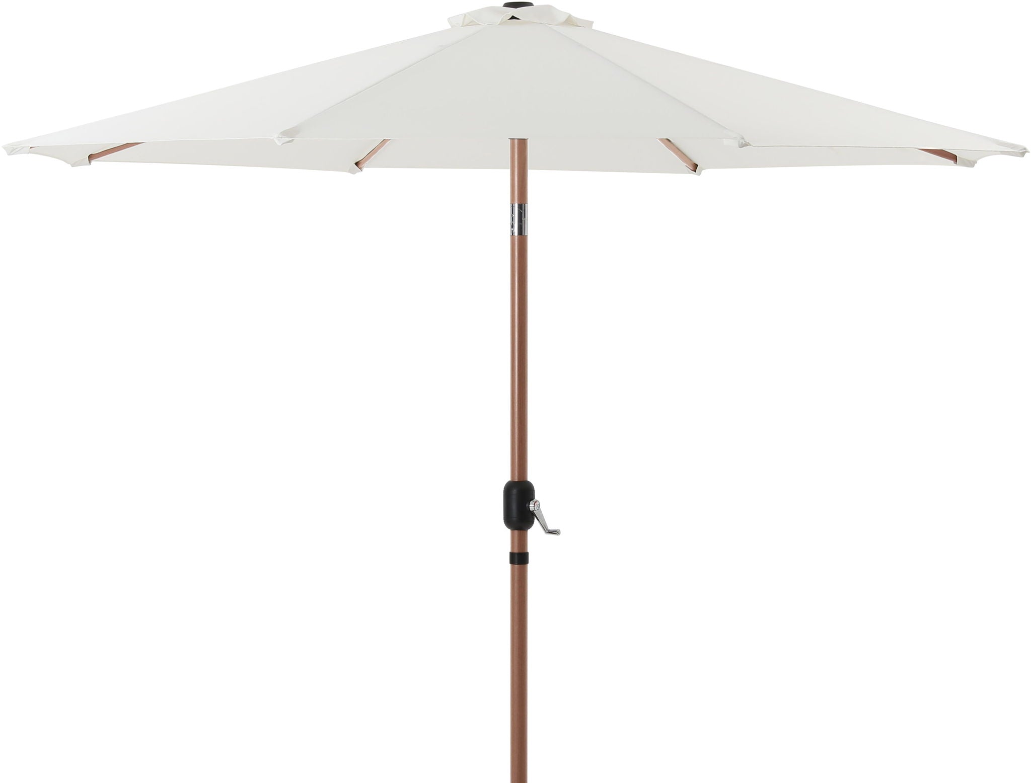 Fiji - Aluminum Patio Umbrella With Square White And Teak Base - Urban Living Furniture (Los Angeles, CA)