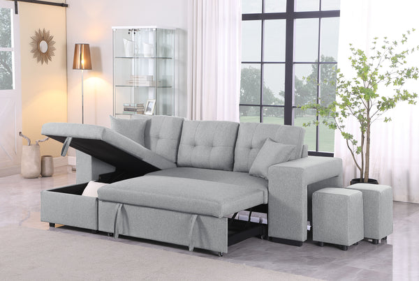 Daniel - Upholstered Reversible Sectional With Pull Out Loveseat - Urban Living Furniture (Los Angeles, CA)