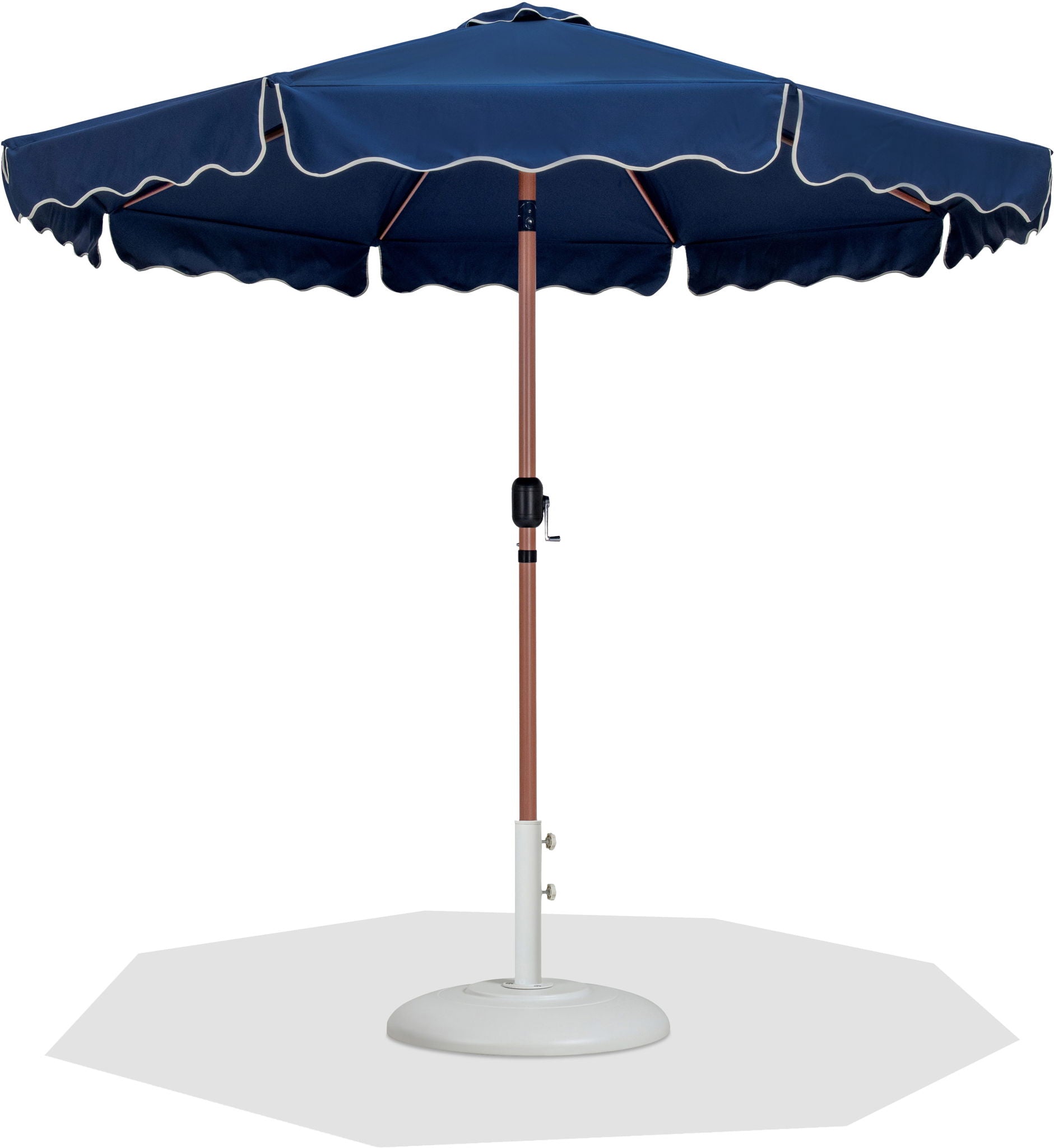 Amalfi - Patio Umbrella - White Base / Light Brown Pole - Urban Living Furniture (Los Angeles, CA)