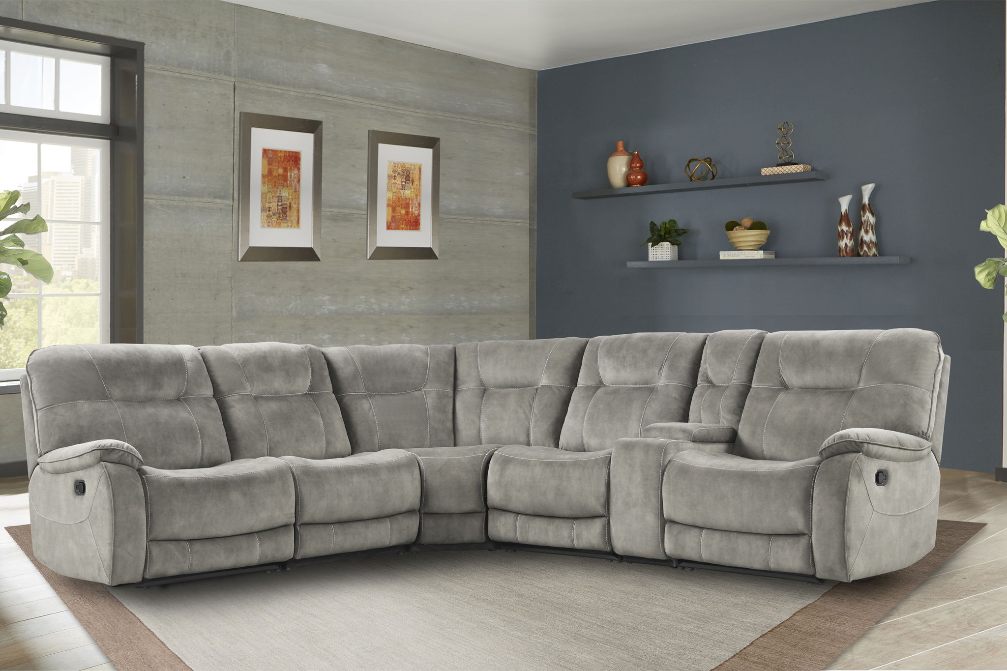 Cooper - Modular Manual Reclining Sectional - Urban Living Furniture (Los Angeles, CA)