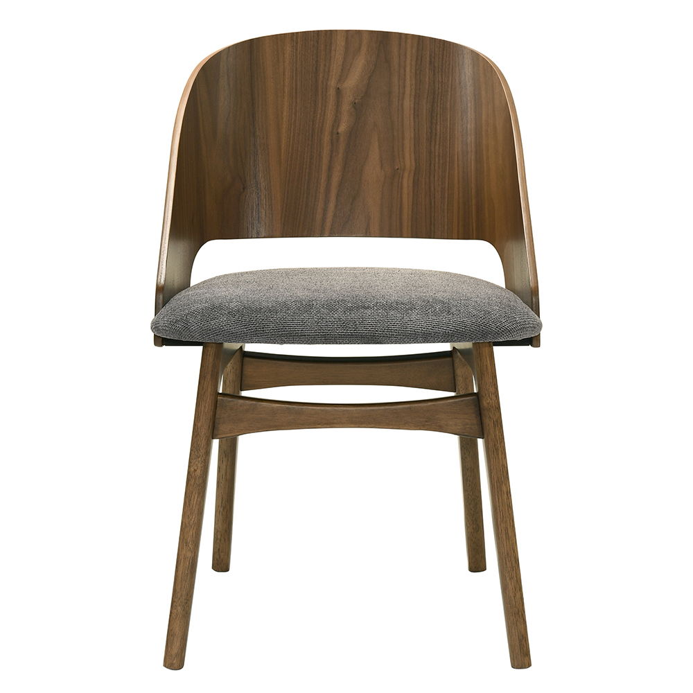 Delmon - Side Chair (Set of 2) - Dark Walnut / Gray - Urban Living Furniture (Los Angeles, CA)