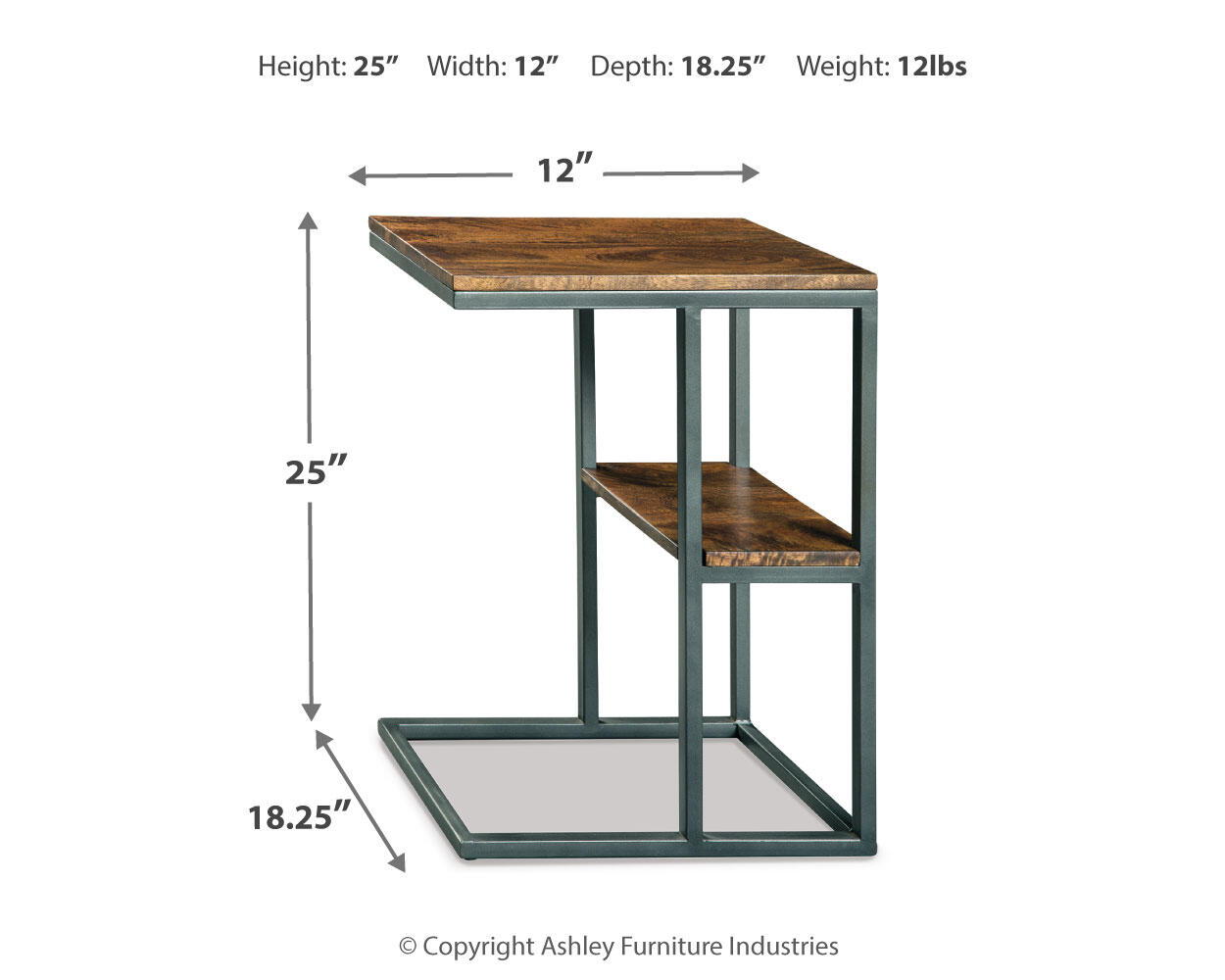 Forestmin - Accent Table - Natural / Black - Urban Living Furniture (Los Angeles, CA)