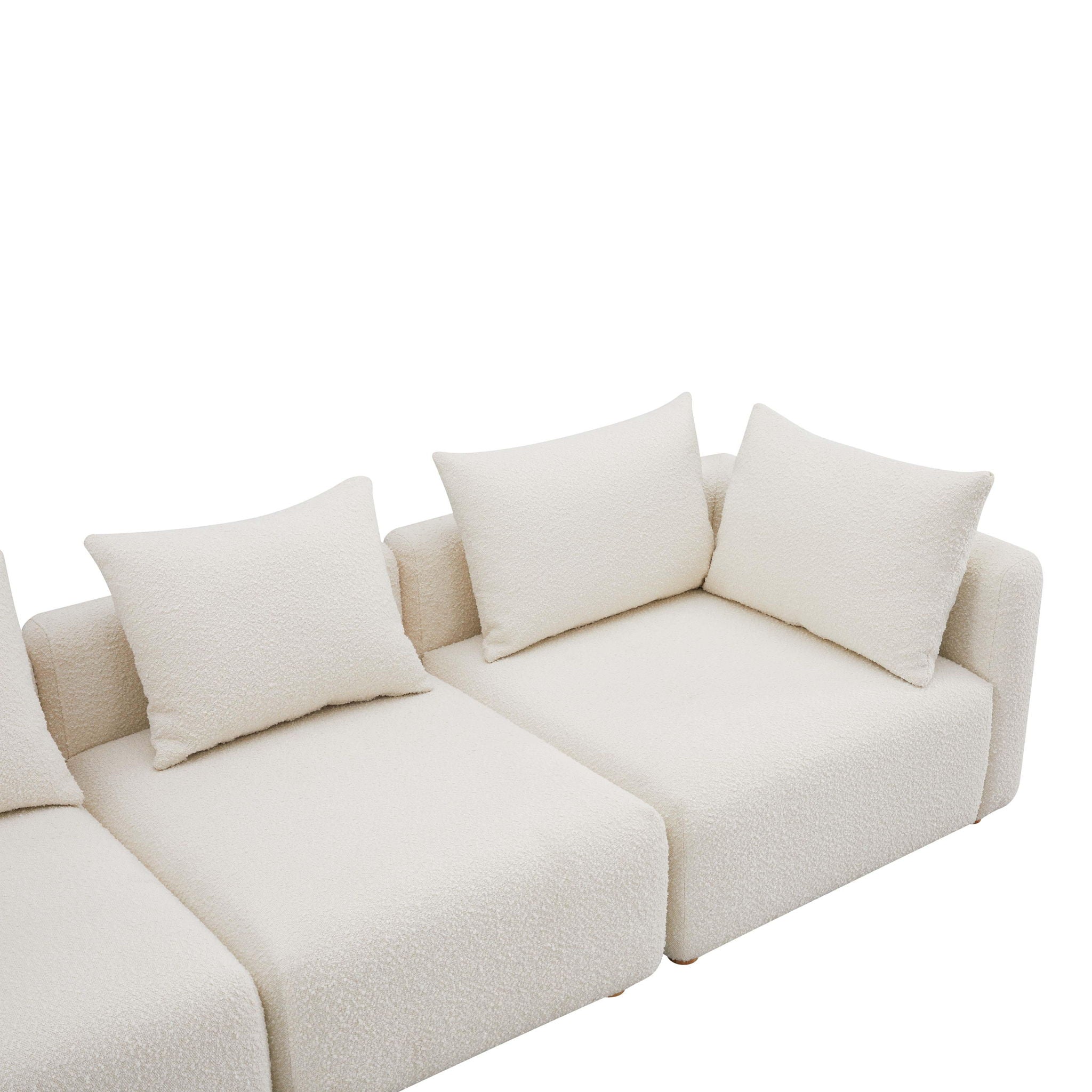 Hangover - Boucle Sofa - Cream - Urban Living Furniture (Los Angeles, CA)