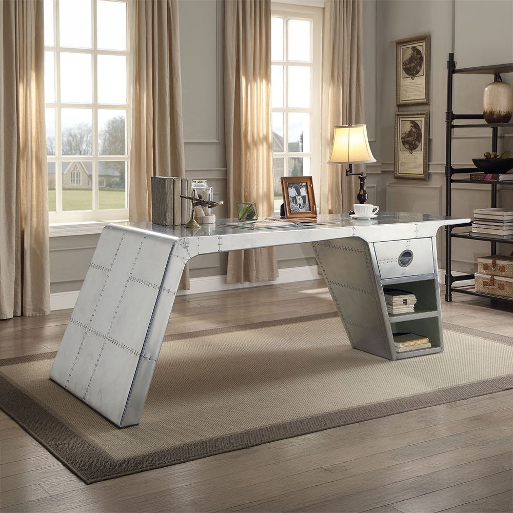 Brancaster - Writing Desk - Metallic - Urban Living Furniture (Los Angeles, CA)