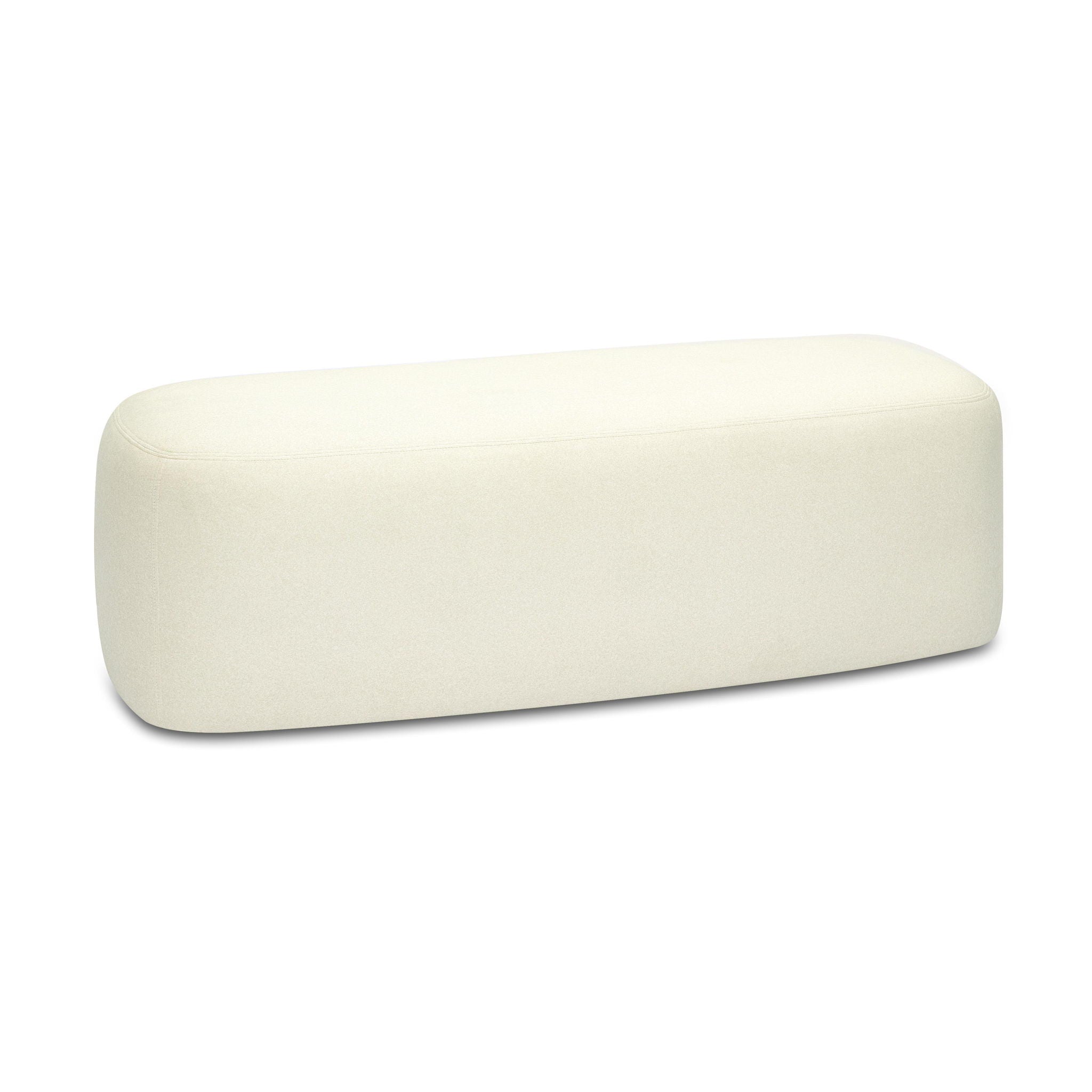Graceland - Faux Mohair Bench - Cream - Urban Living Furniture (Los Angeles, CA)