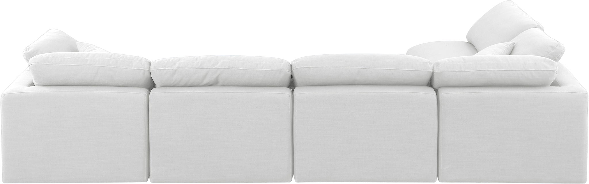 Indulge - Linen 5 Piece Modular Sectional - White - Urban Living Furniture (Los Angeles, CA)