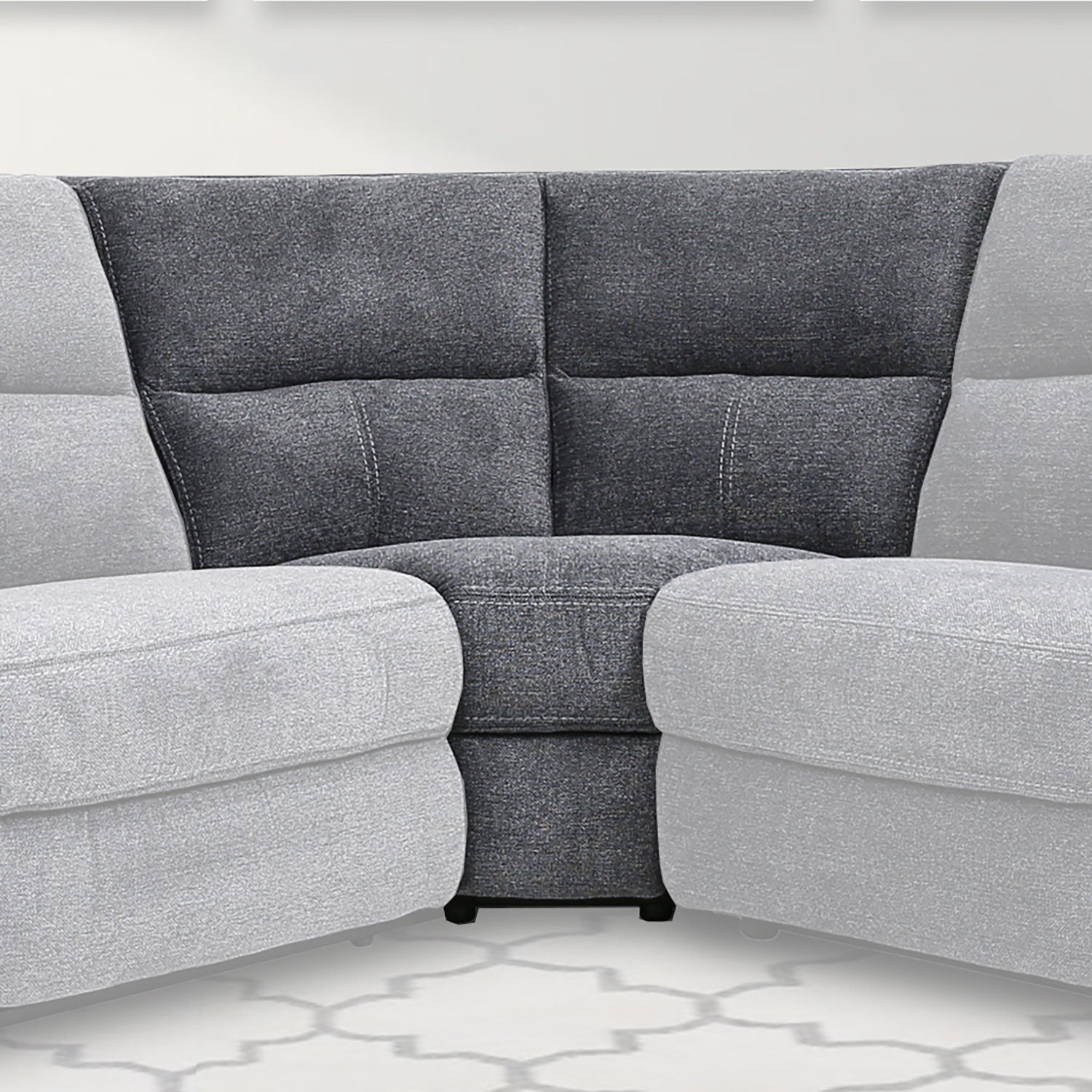 Polaris - Corner Wedge - Bizmark Gray - Urban Living Furniture (Los Angeles, CA)