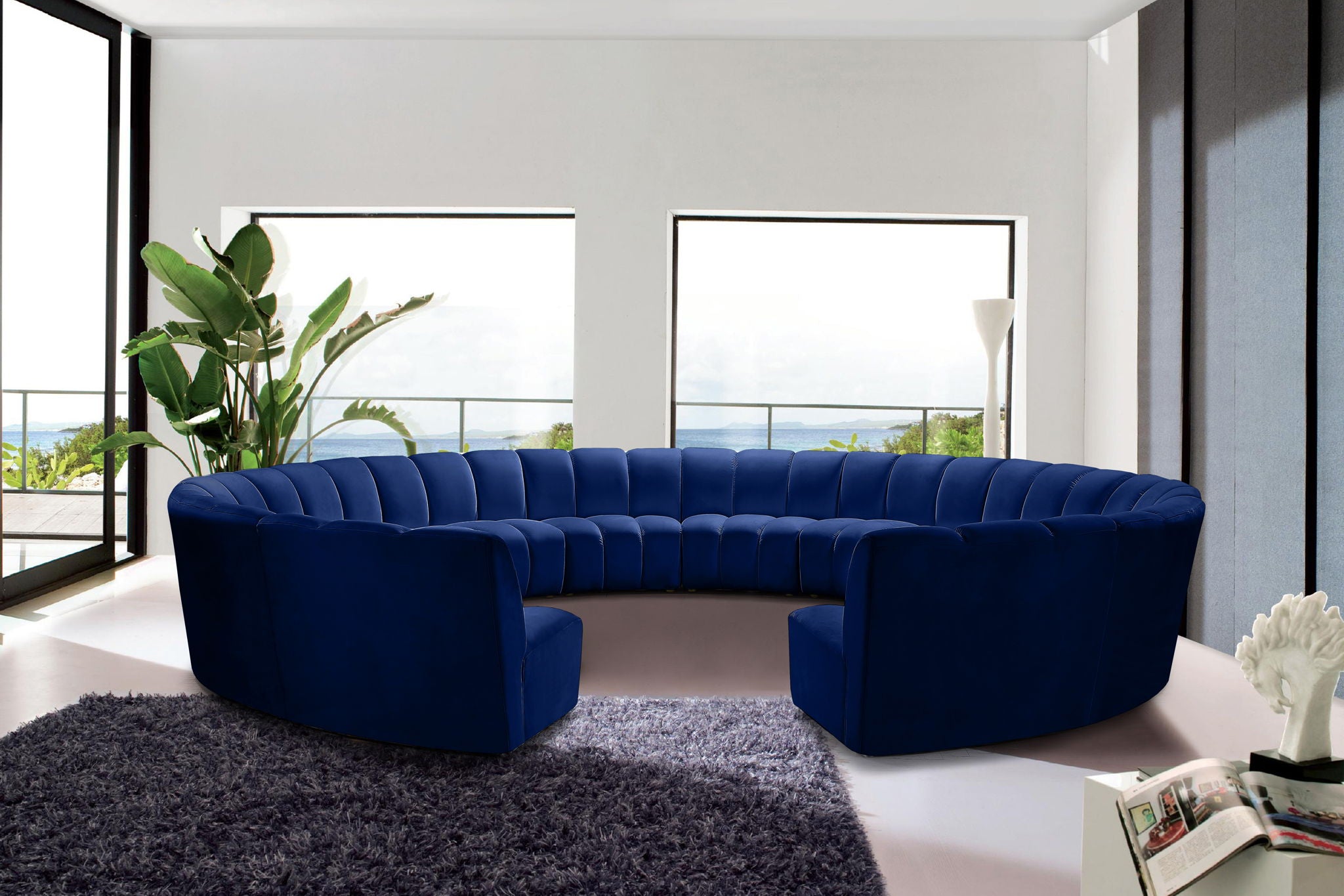 Infinity - 12 Piece Velvet Modular Sectional - Urban Living Furniture (Los Angeles, CA)