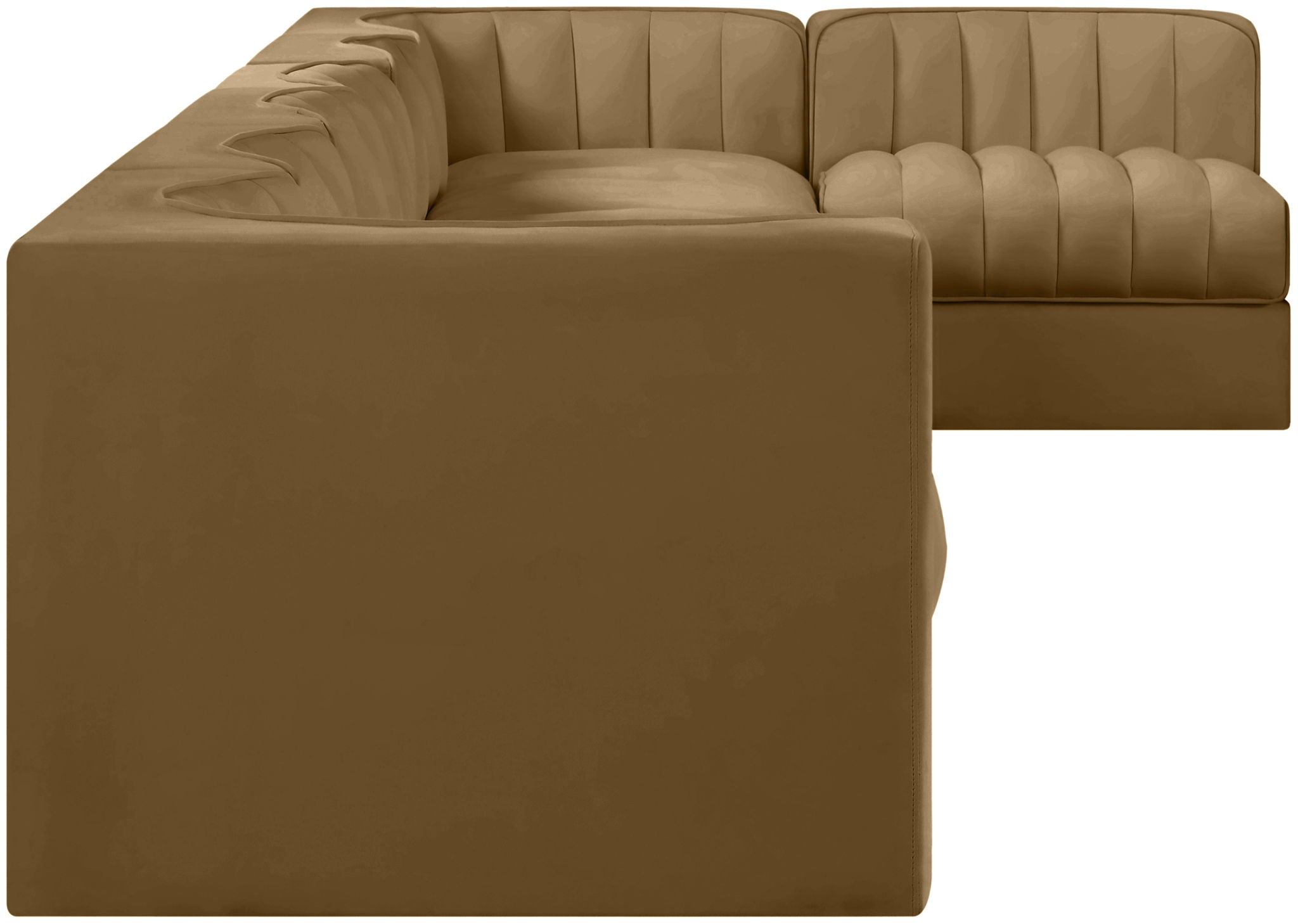 Rummi - Velvet Performance Fabric Upholstered 7 Piece Modular Sectional, L-Shaped (Right) - Urban Living Furniture (Los Angeles, CA)