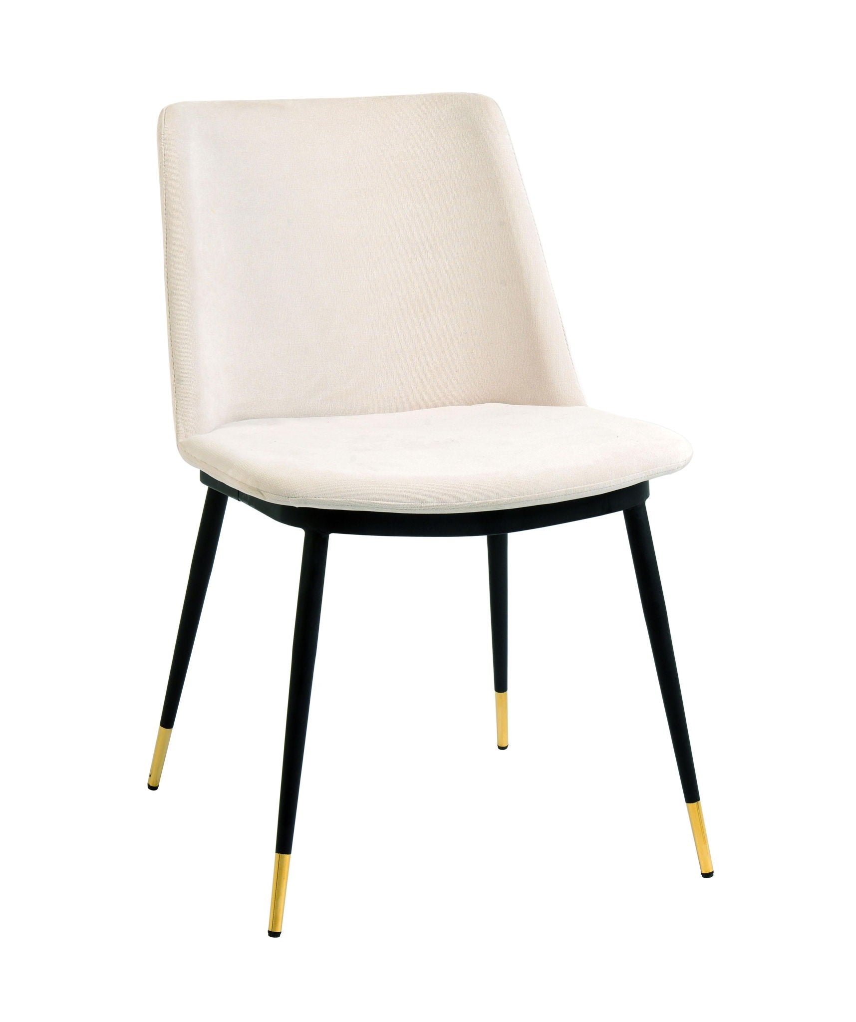 Evora - Velvet Chair With Gold Legs (Set of 2) - Urban Living Furniture (Los Angeles, CA)