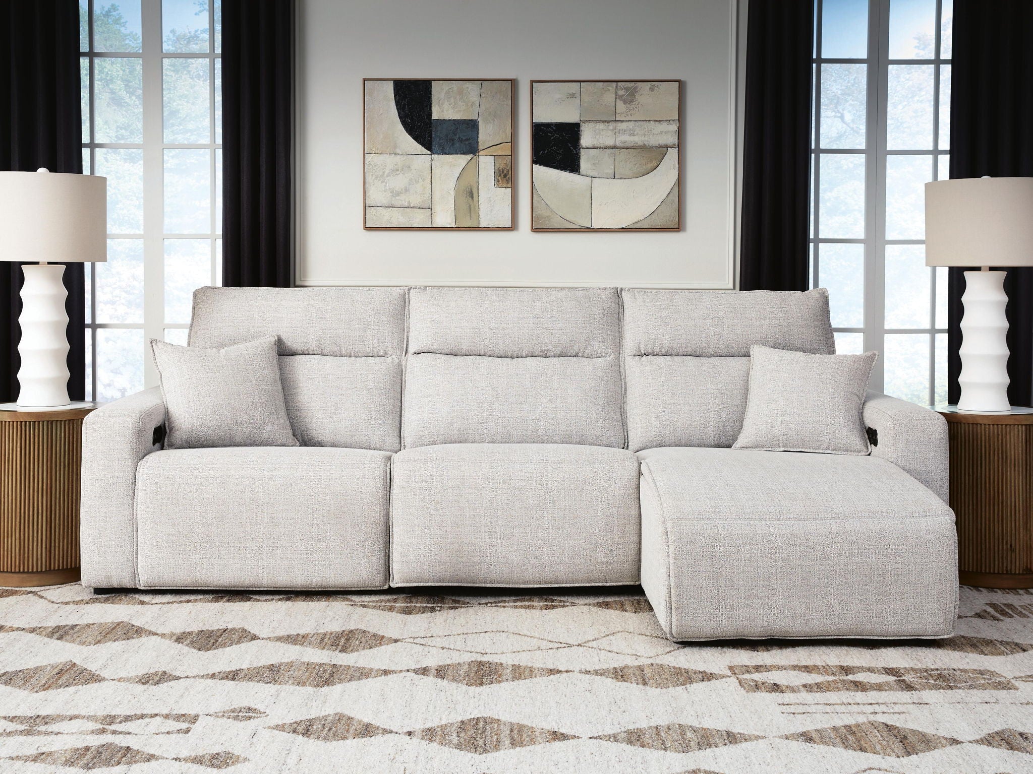 Modmax II - Reclining Sectional - Stone
