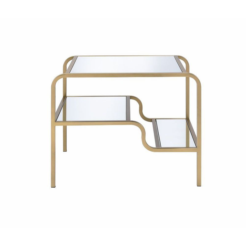 Astrid - End Table - Gold & Mirror - Urban Living Furniture (Los Angeles, CA)