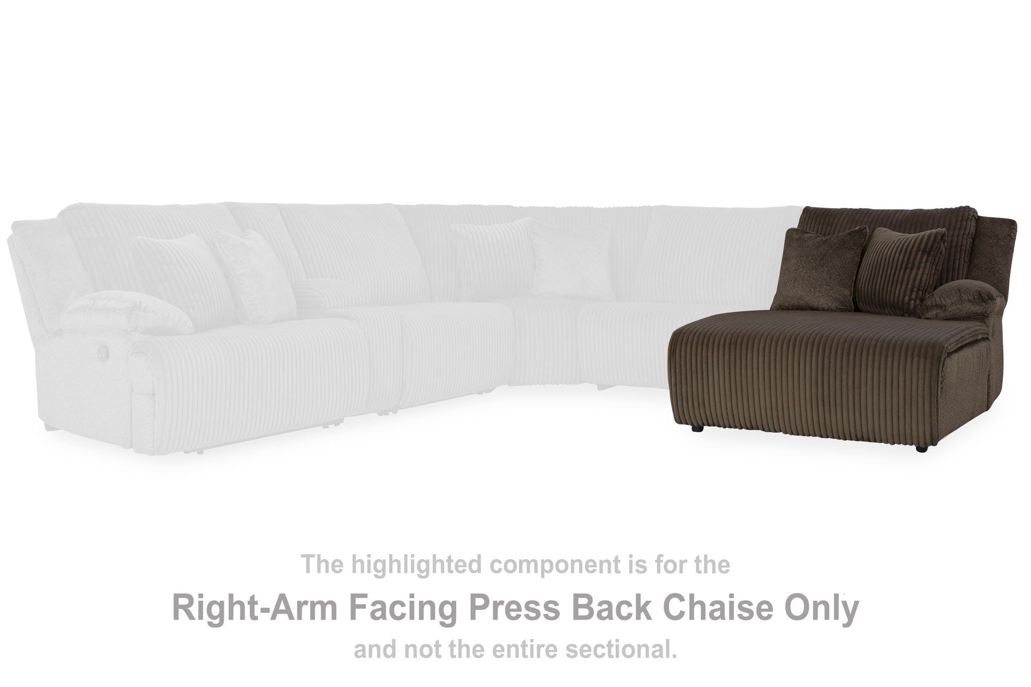Top Tier - Chocolate - Raf Press Back Chaise - Urban Living Furniture (Los Angeles, CA)