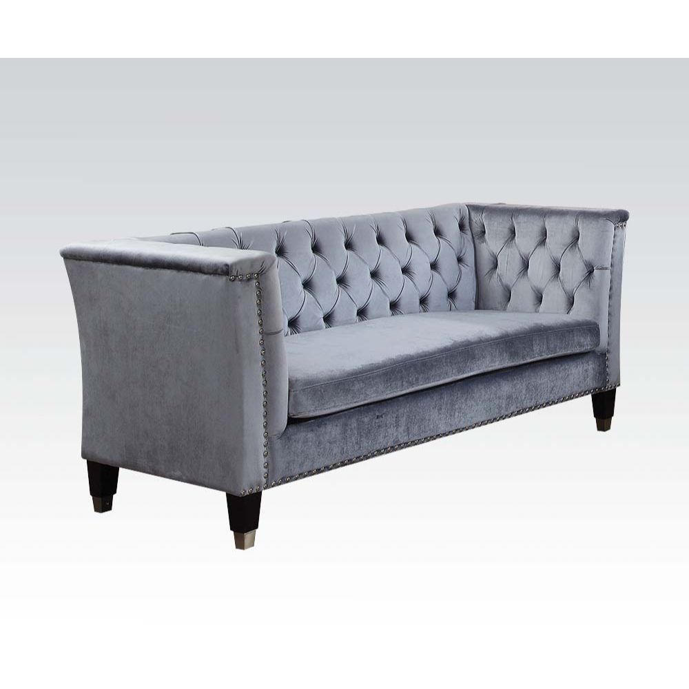 Honor - Loveseat - Blue-Gray Velvet - Urban Living Furniture (Los Angeles, CA)