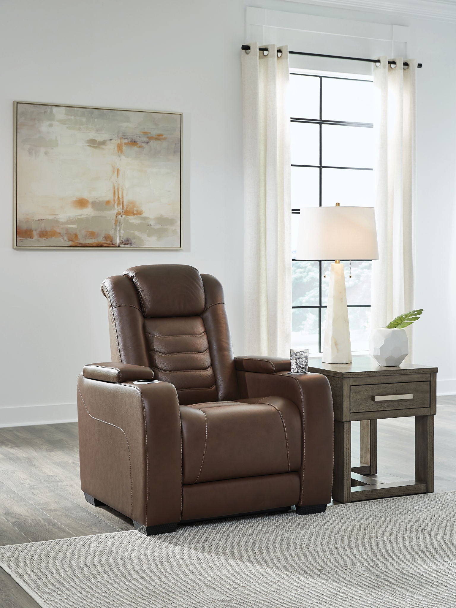 High Impact - Tobacco - Power Recliner / Adj Headrest - Urban Living Furniture (Los Angeles, CA)