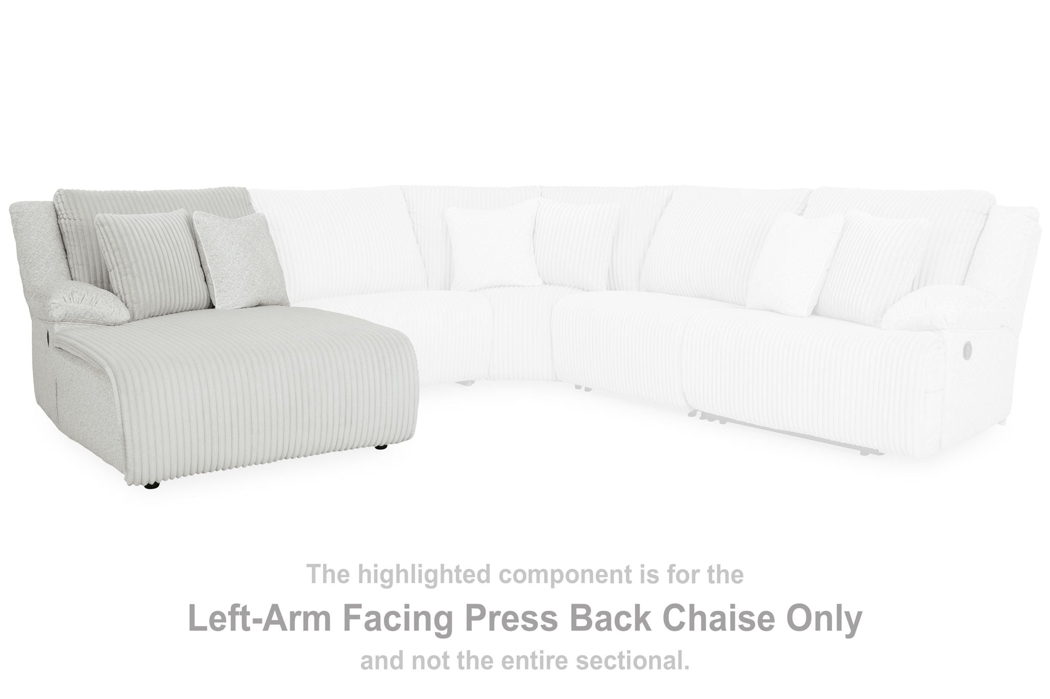 Top Tier - Alloy - Laf Press Back Chaise - Urban Living Furniture (Los Angeles, CA)