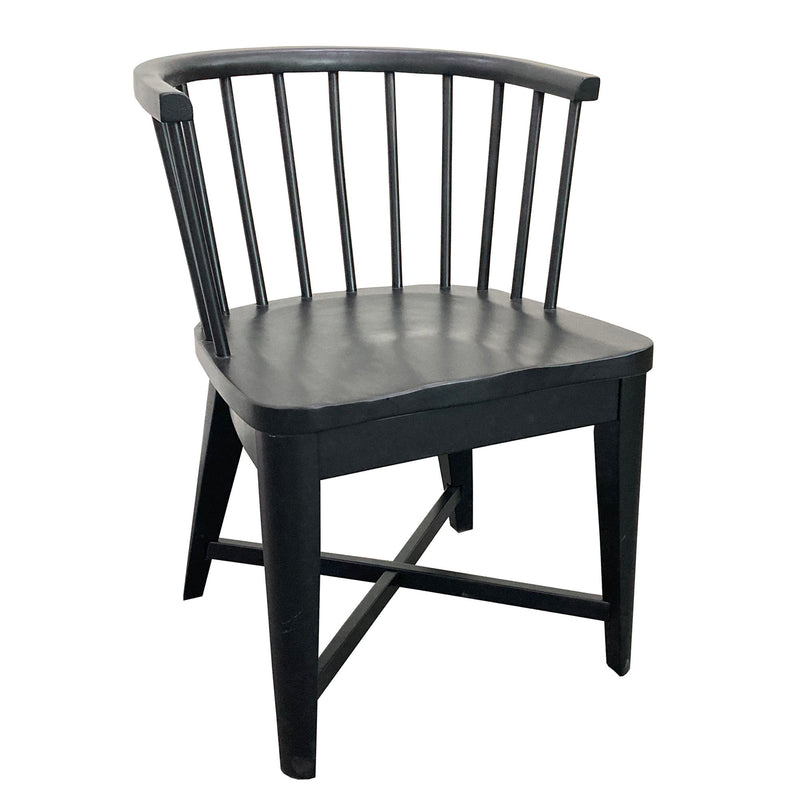 Americana Modern Dining - 48 - 66" Round Dining Table And 4 Barrel Chairs - Cotton