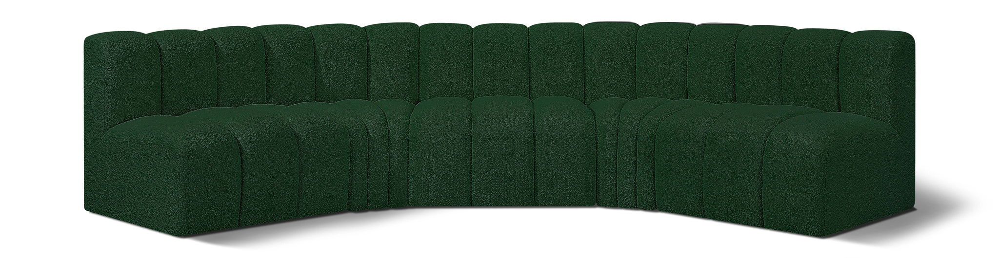 Arc - Boucle Fabric 5 Piece U-Shaped Modular Sofa - Urban Living Furniture (Los Angeles, CA)