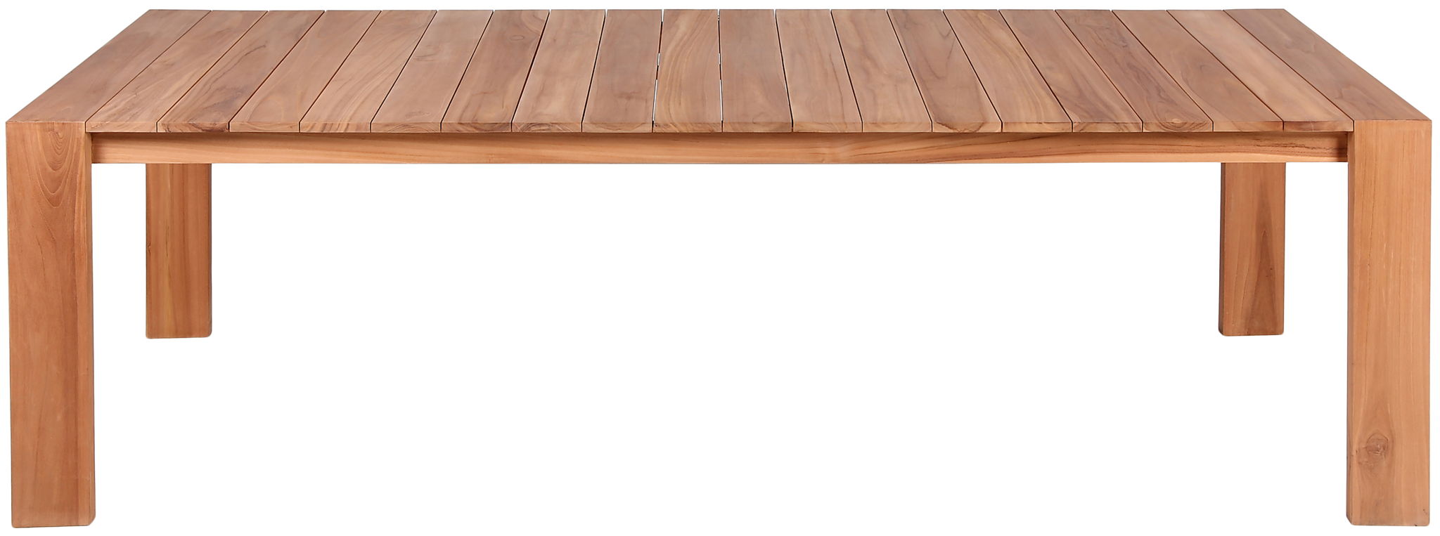 Tulum - Teak Outdoor Patio Dining Table - Natural - Urban Living Furniture (Los Angeles, CA)