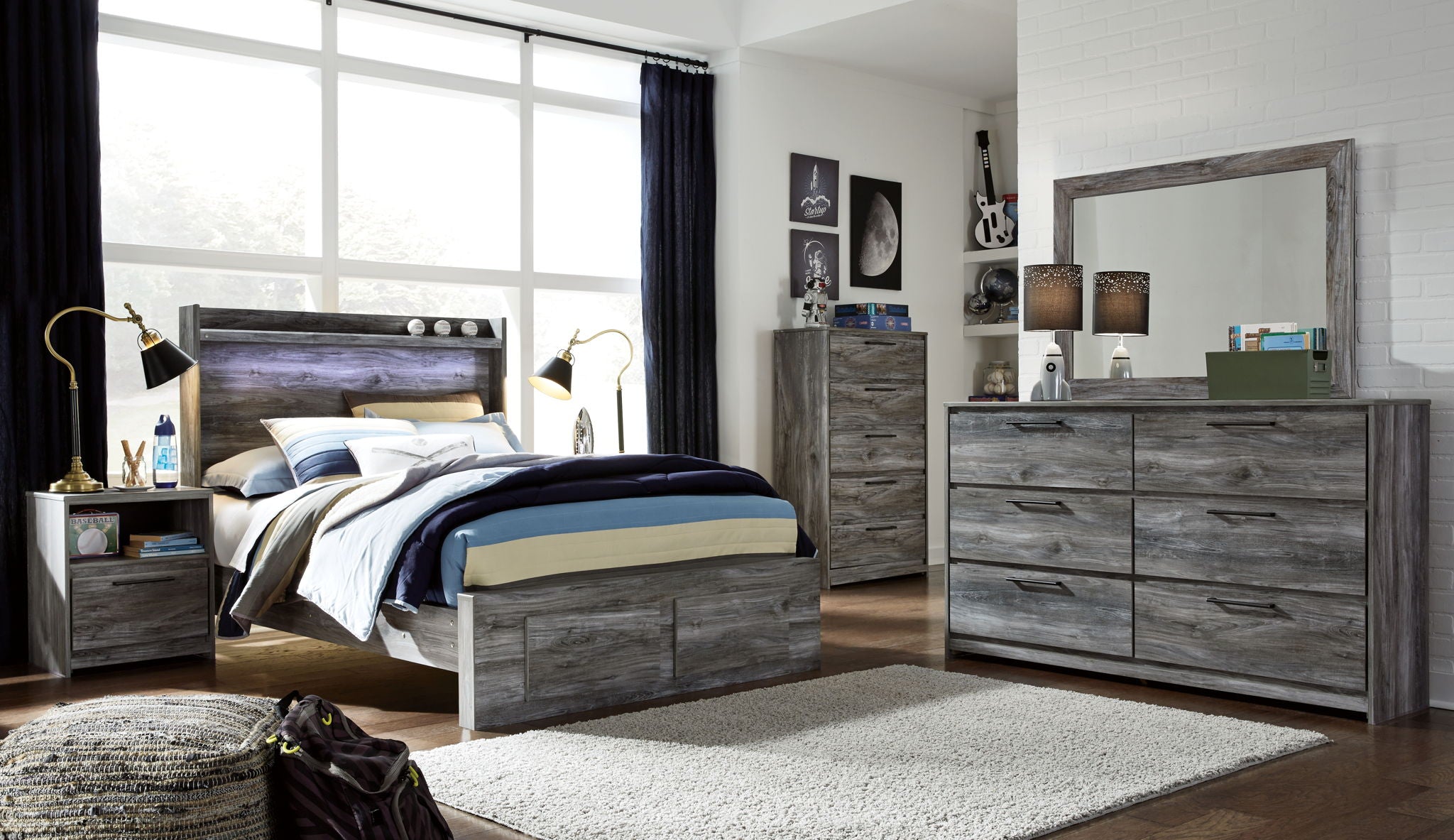 Baystorm - Panel Bedroom Set - Gray - Urban Living Furniture (Los Angeles, CA)