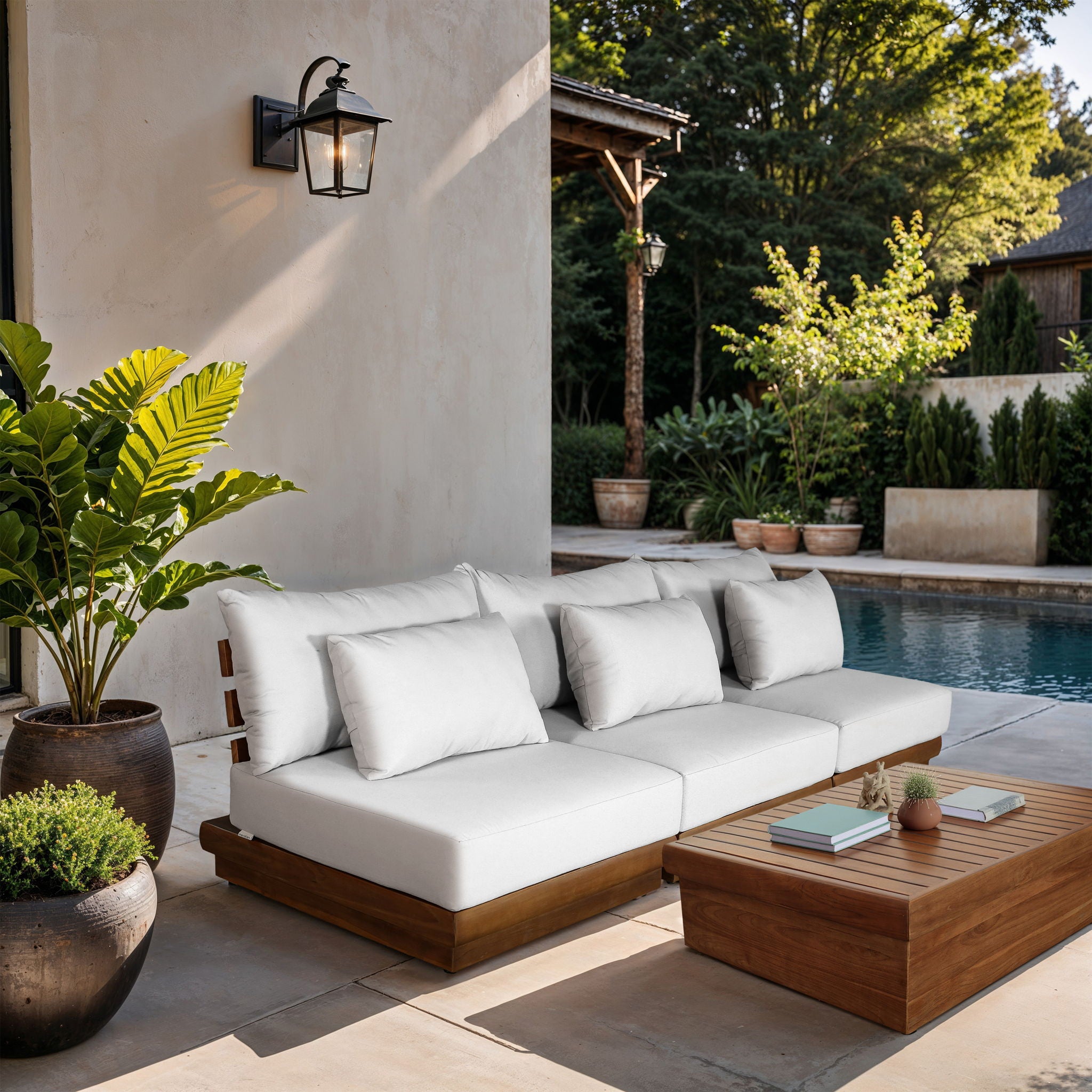 Mirella - 3 Piece Water Resistant Fabric Upholstered Outdoor Patio Modular Sofa - Urban Living Furniture (Los Angeles, CA)