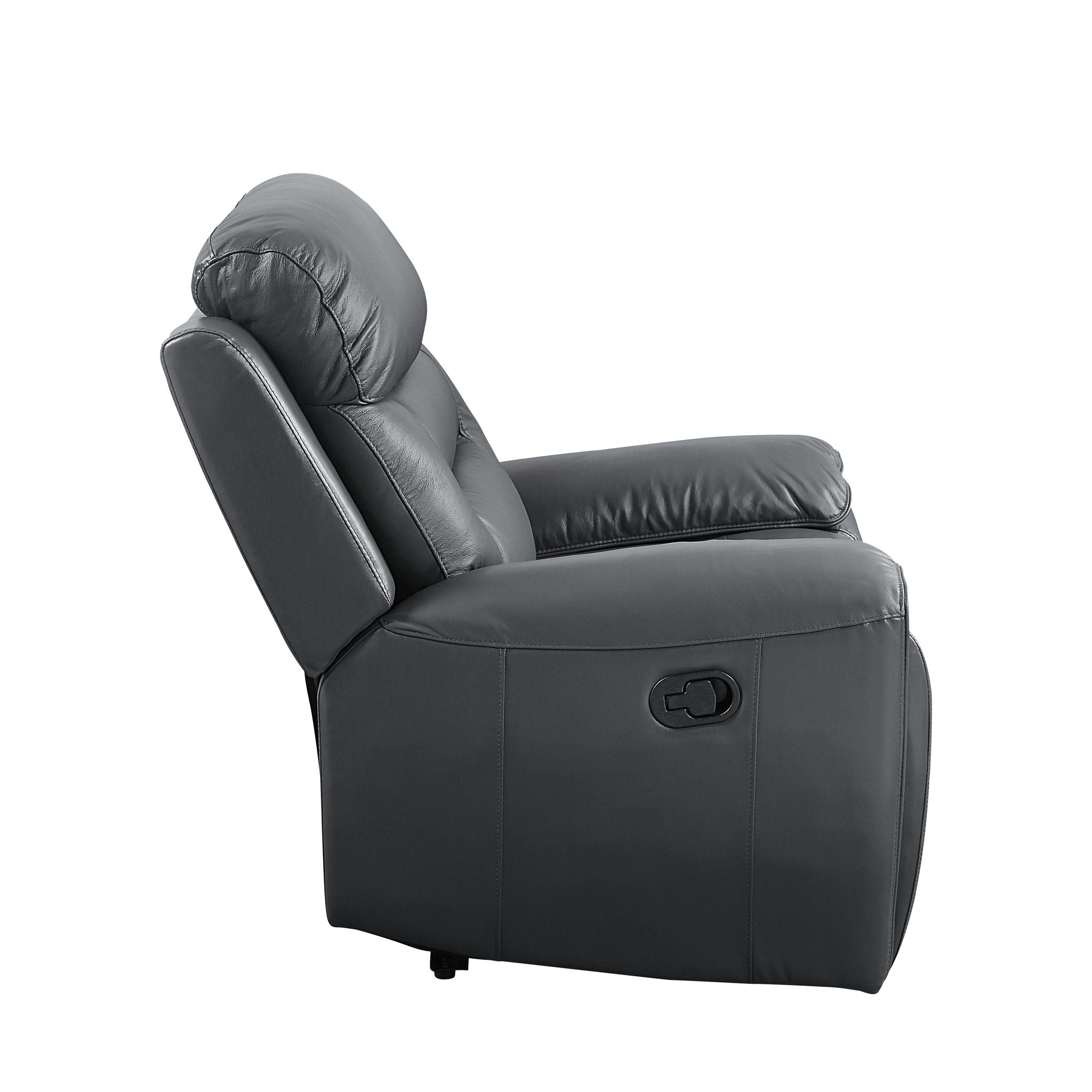Lamruil - Loveseat - Gray Top Grain Leather - Urban Living Furniture (Los Angeles, CA)