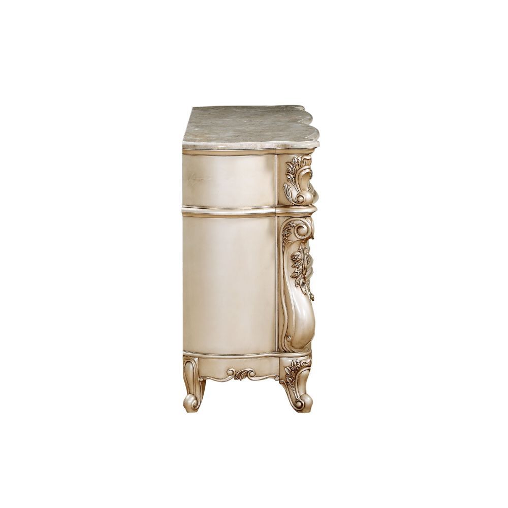Gorsedd - Dresser - Marble & Antique White - Urban Living Furniture (Los Angeles, CA)