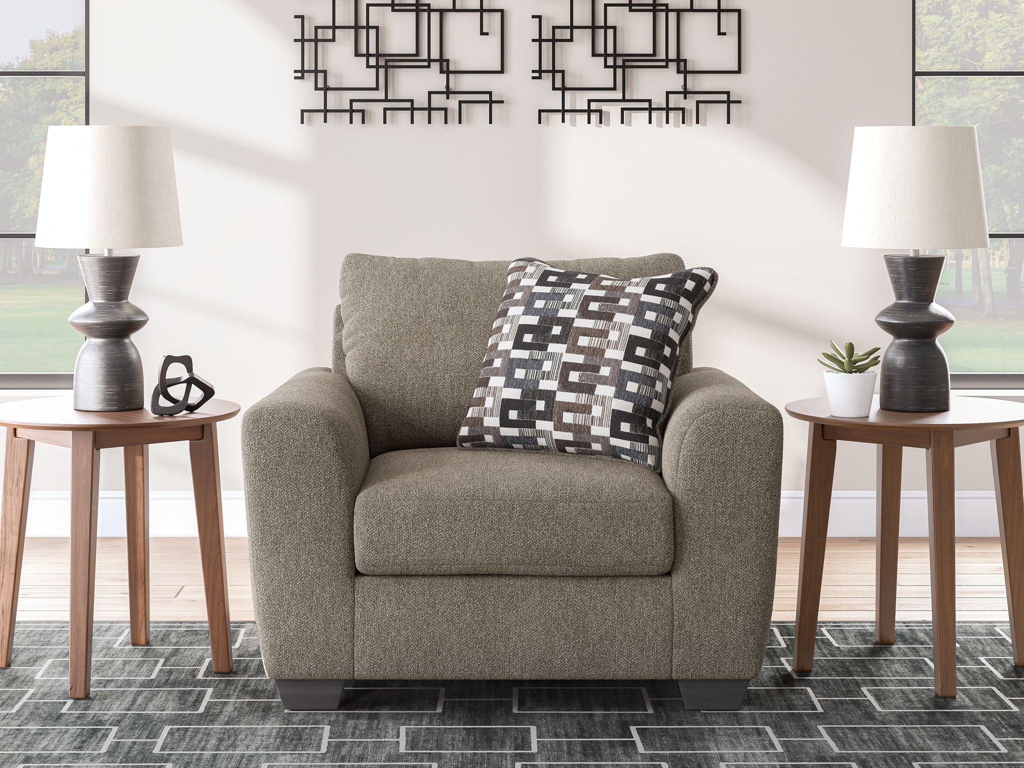 Triston-Peaks - Chair And A Half - Suede - Urban Living Furniture (Los Angeles, CA)