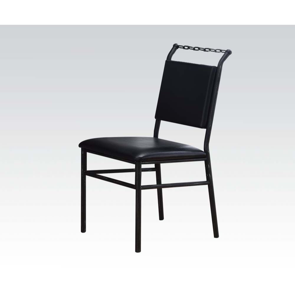 Jodie - Chair - Black PU & Antique Black - Urban Living Furniture (Los Angeles, CA)