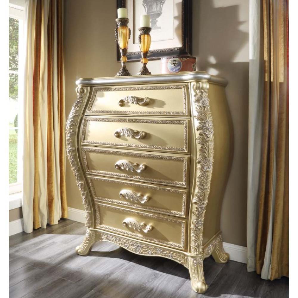 Cabriole - Chest - Gold Finish - Urban Living Furniture (Los Angeles, CA)