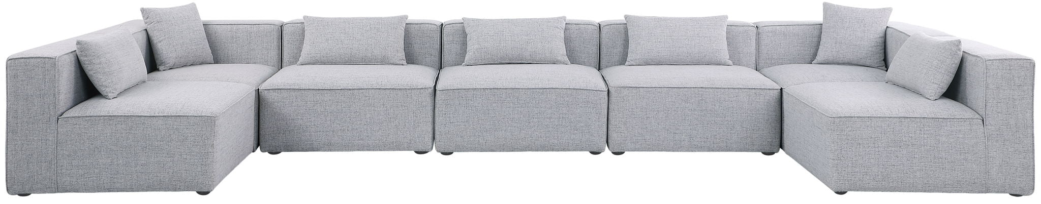 Cube - Linen 7 Piece Modular U-Shaped Sectional - Urban Living Furniture (Los Angeles, CA)