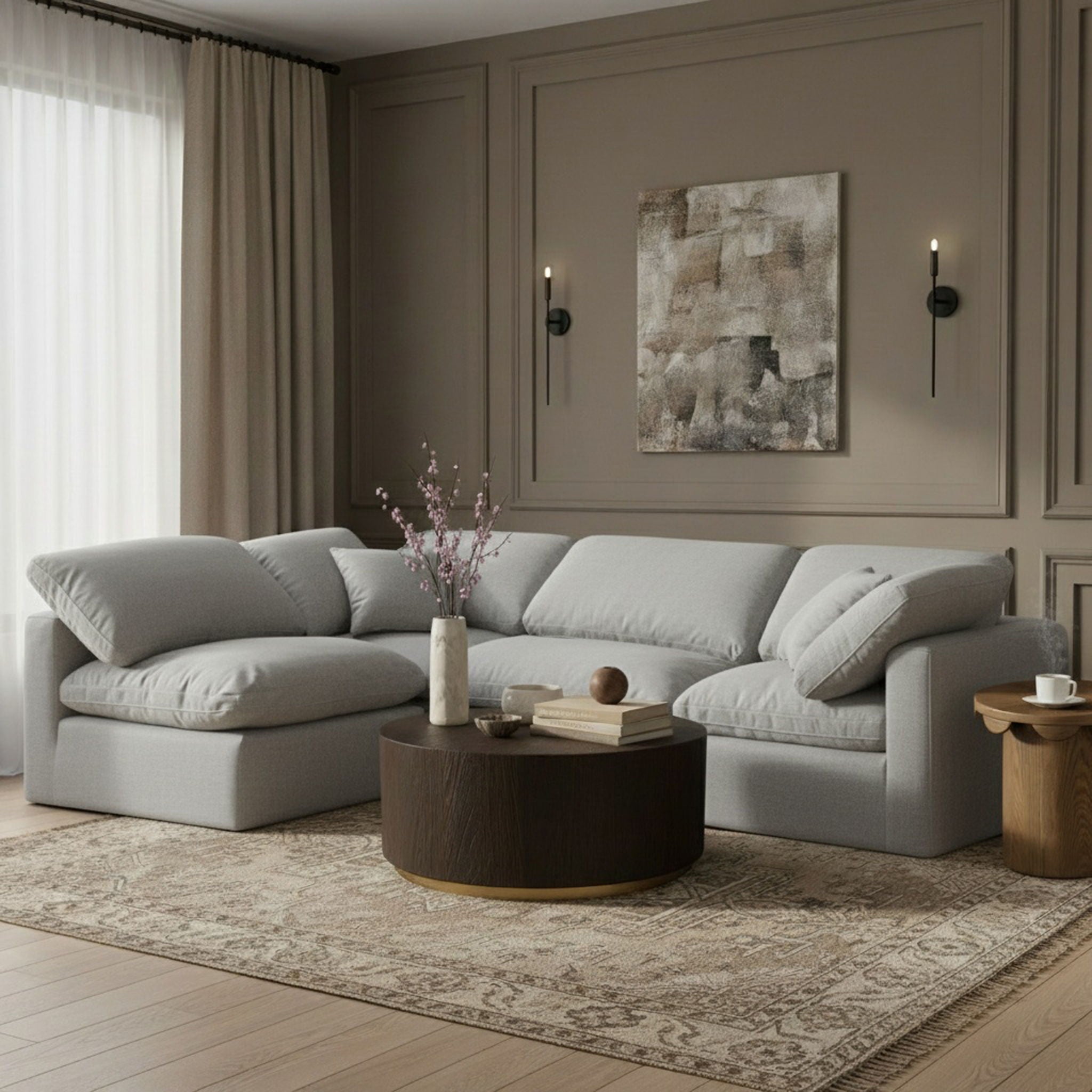 Indulge - Linen 4 Piece Modular Sectional - Urban Living Furniture (Los Angeles, CA)
