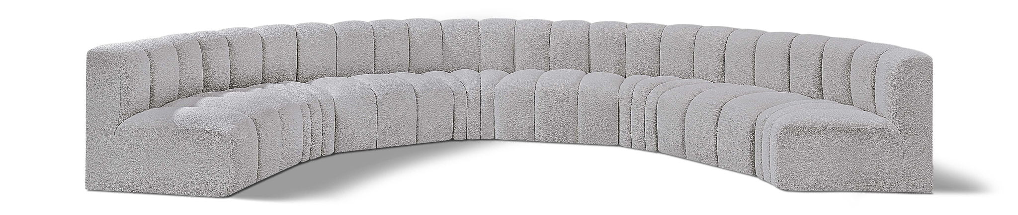 Arc - Boucle Fabric 8 Piece U-Shaped Modular Sofa - Urban Living Furniture (Los Angeles, CA)