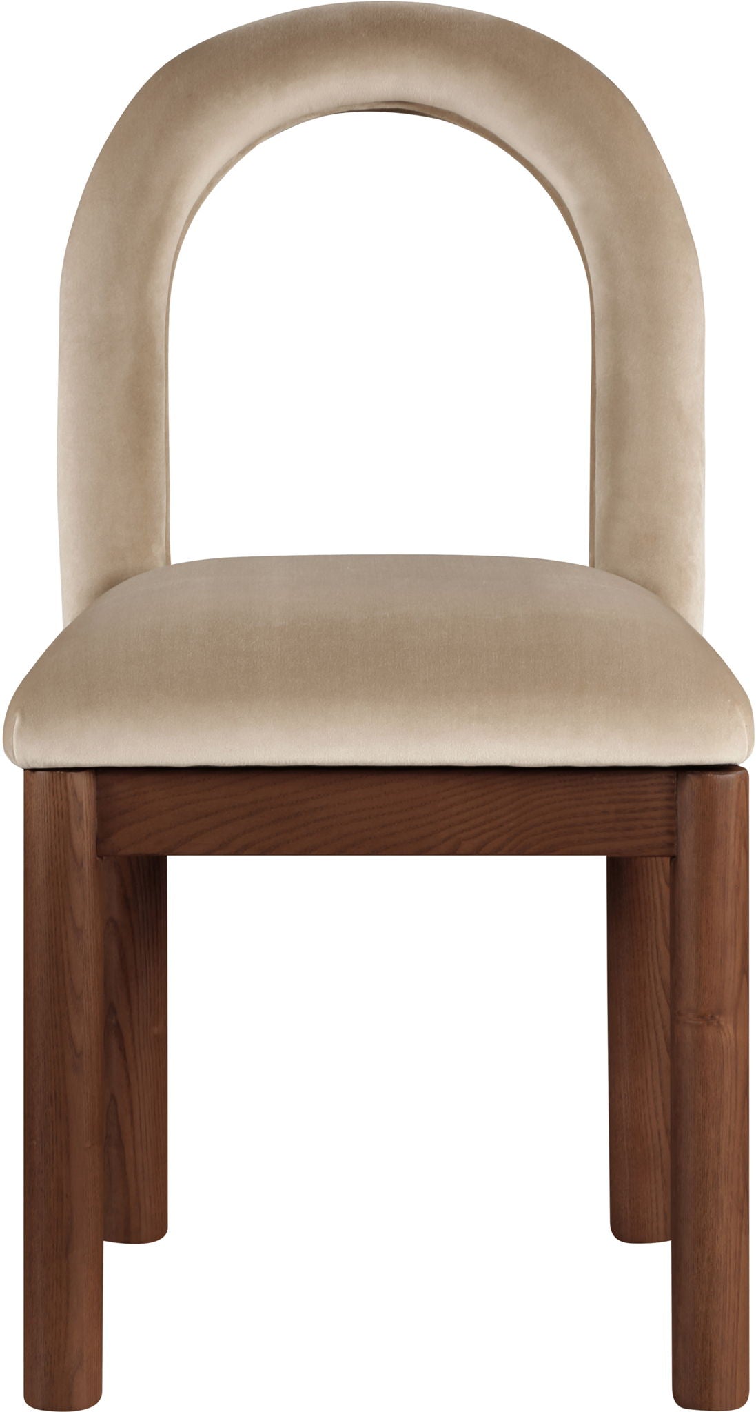 Conrad - Velvet Dining Chair With Brown Legs - Urban Living Furniture (Los Angeles, CA)