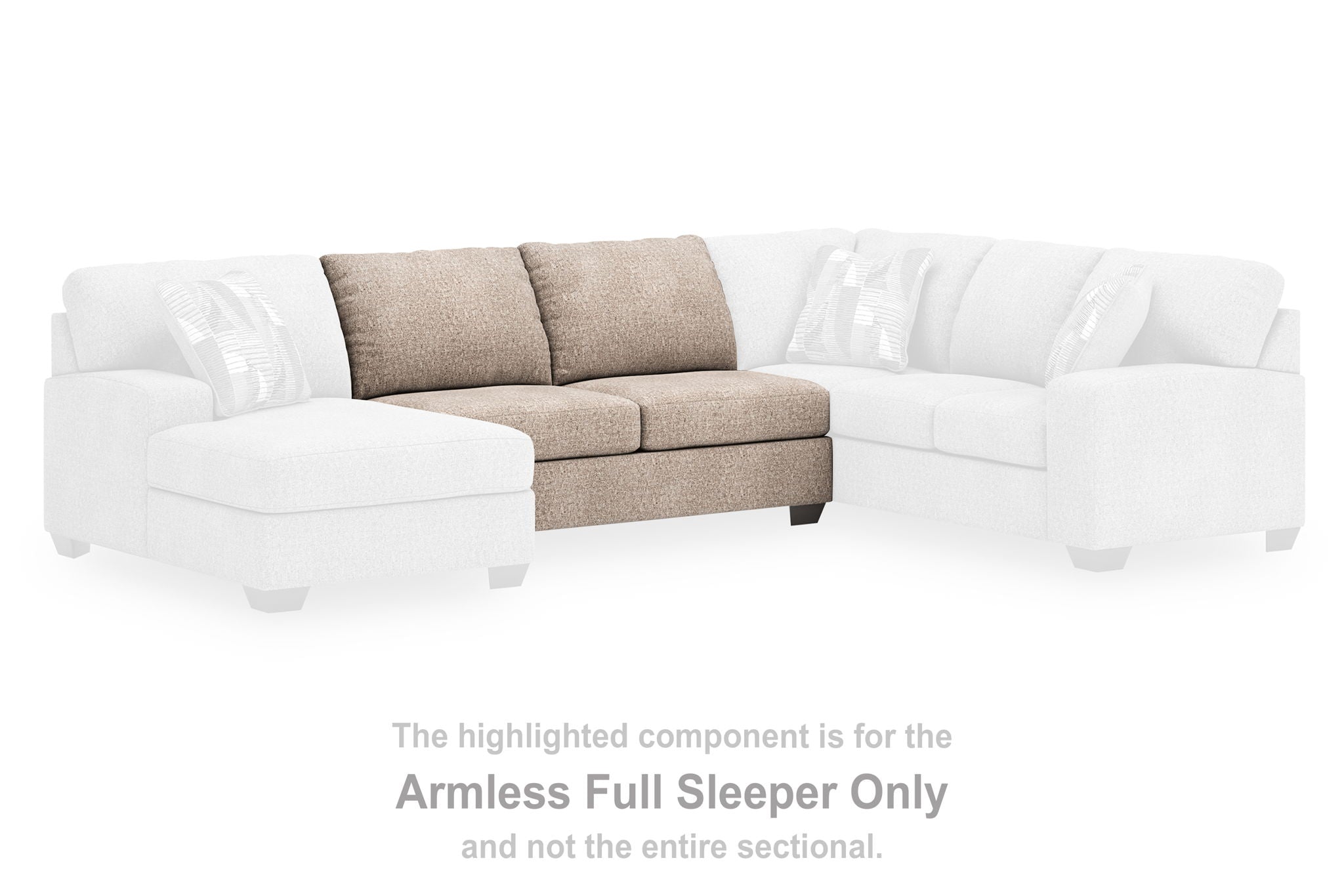 Seyler Lane - Beige - Armless Full Sleeper - Urban Living Furniture (Los Angeles, CA)