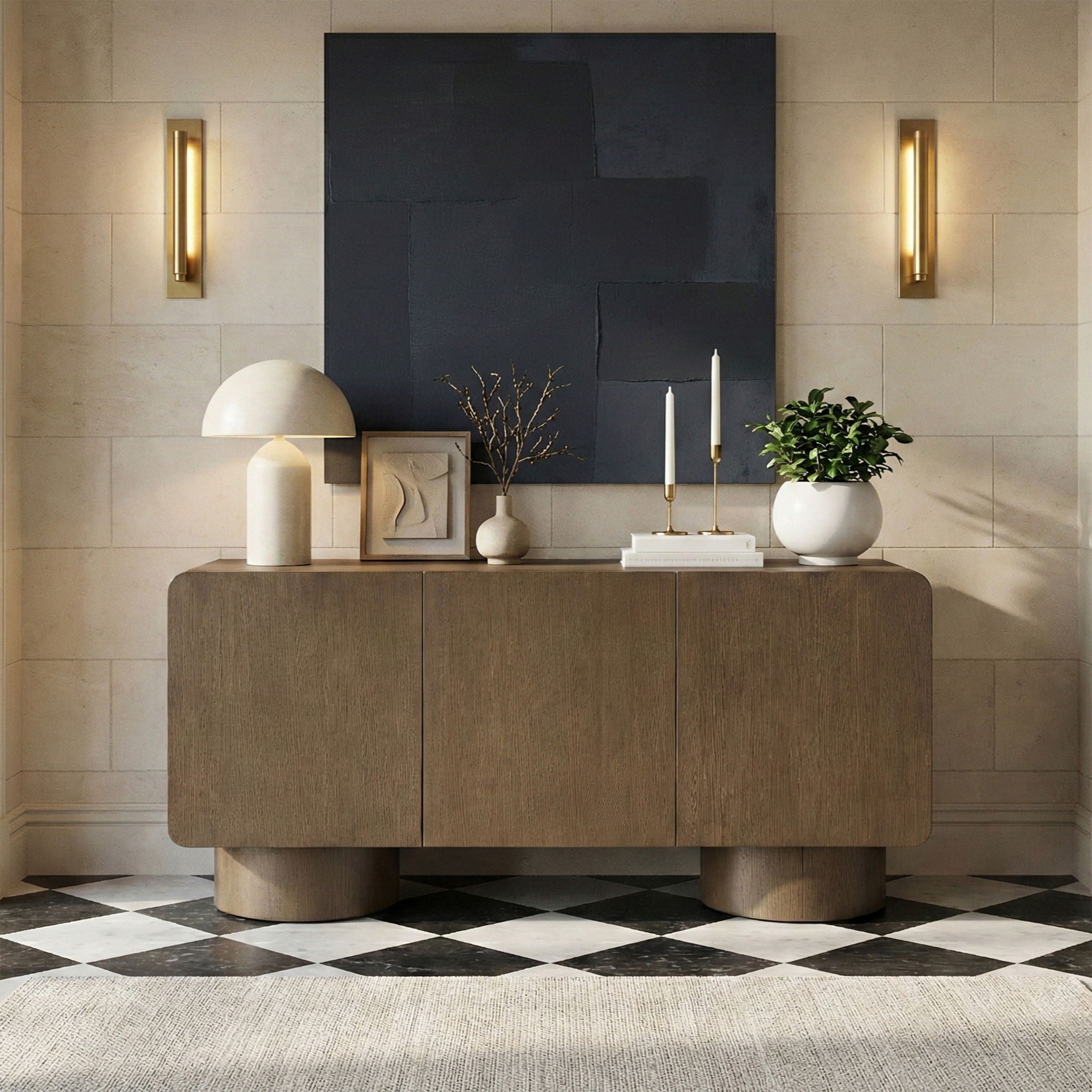 Adagio - Solid Wood And Oak Veneer Sideboard / Buffet - Urban Living Furniture (Los Angeles, CA)