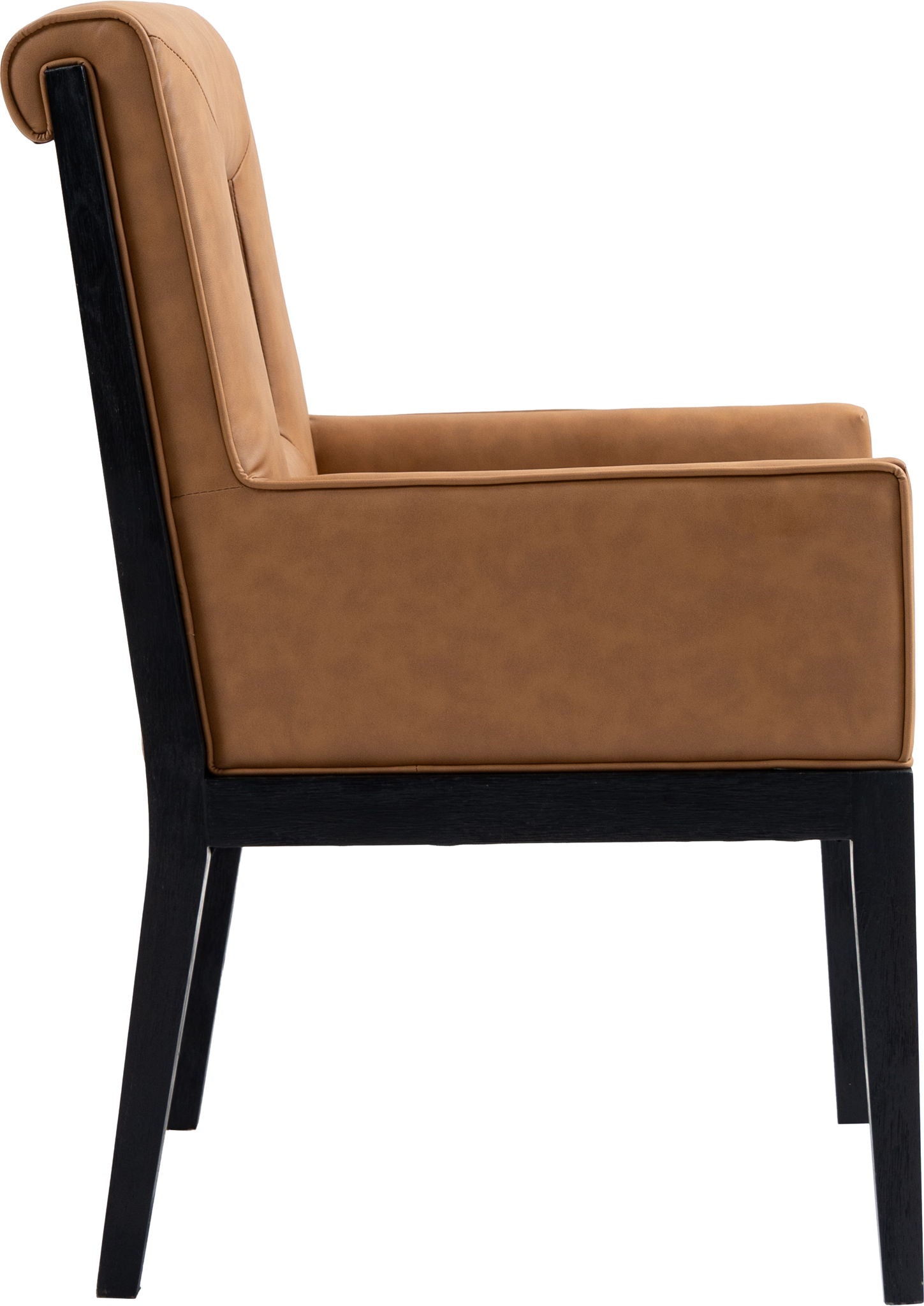 Gwendolyn - Faux Leather Dining Arm Chair With Black Frame - Urban Living Furniture (Los Angeles, CA)