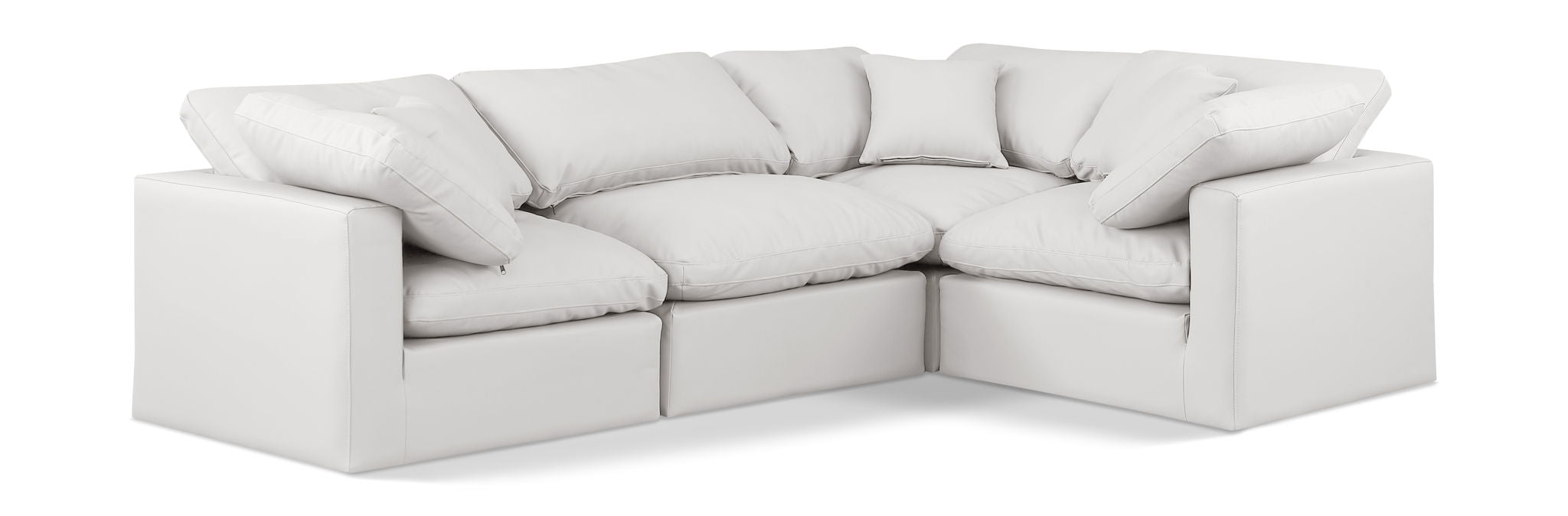 Indulge - Faux Leather 4 Piece Modular Corner Sectional - Urban Living Furniture (Los Angeles, CA)