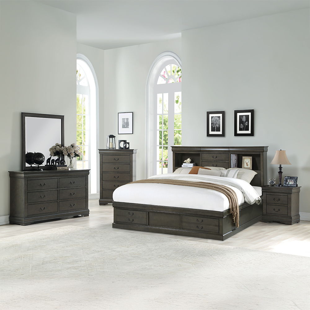 Louis Philippe III - Bed w/Storage - Urban Living Furniture (Los Angeles, CA)