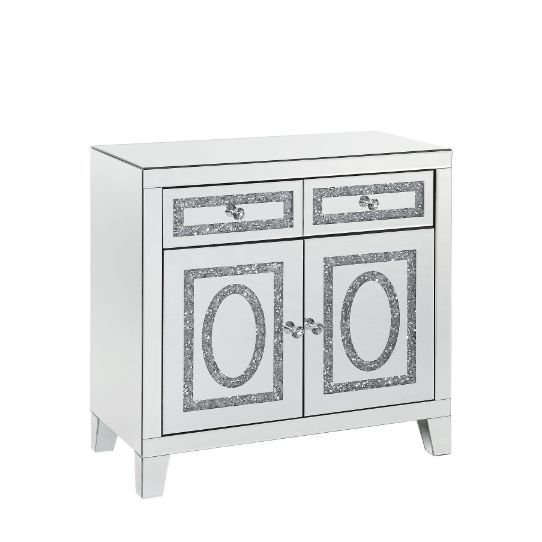 Noralie - Cabinet - Mirrored & Faux Diamonds - Urban Living Furniture (Los Angeles, CA)