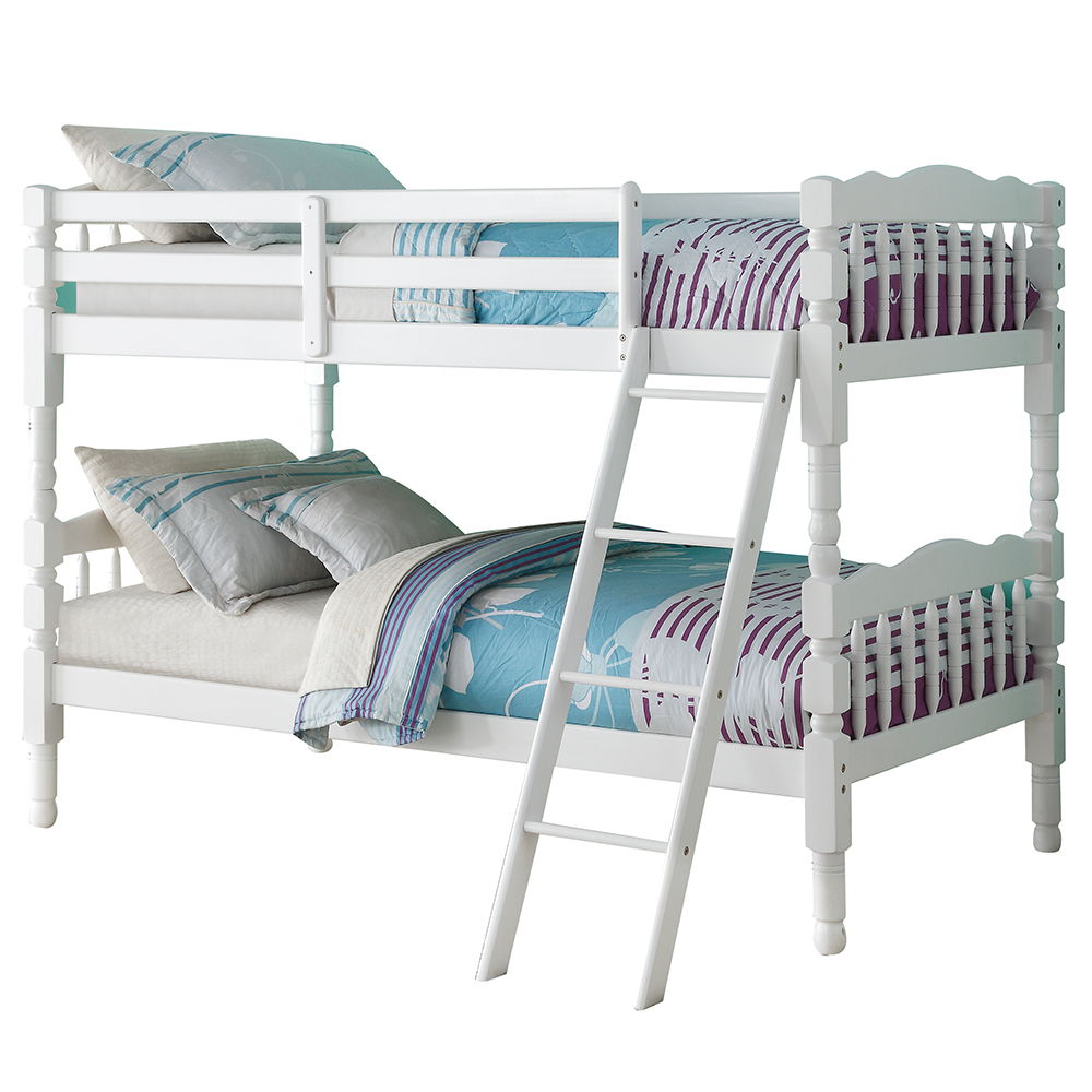 Homestead - Bunk Twin Over Twin Bed - White - Urban Living Furniture (Los Angeles, CA)