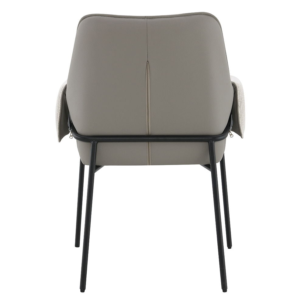 Jirina - Arm Chair (Set of 2) - Beige Chenille - Urban Living Furniture (Los Angeles, CA)