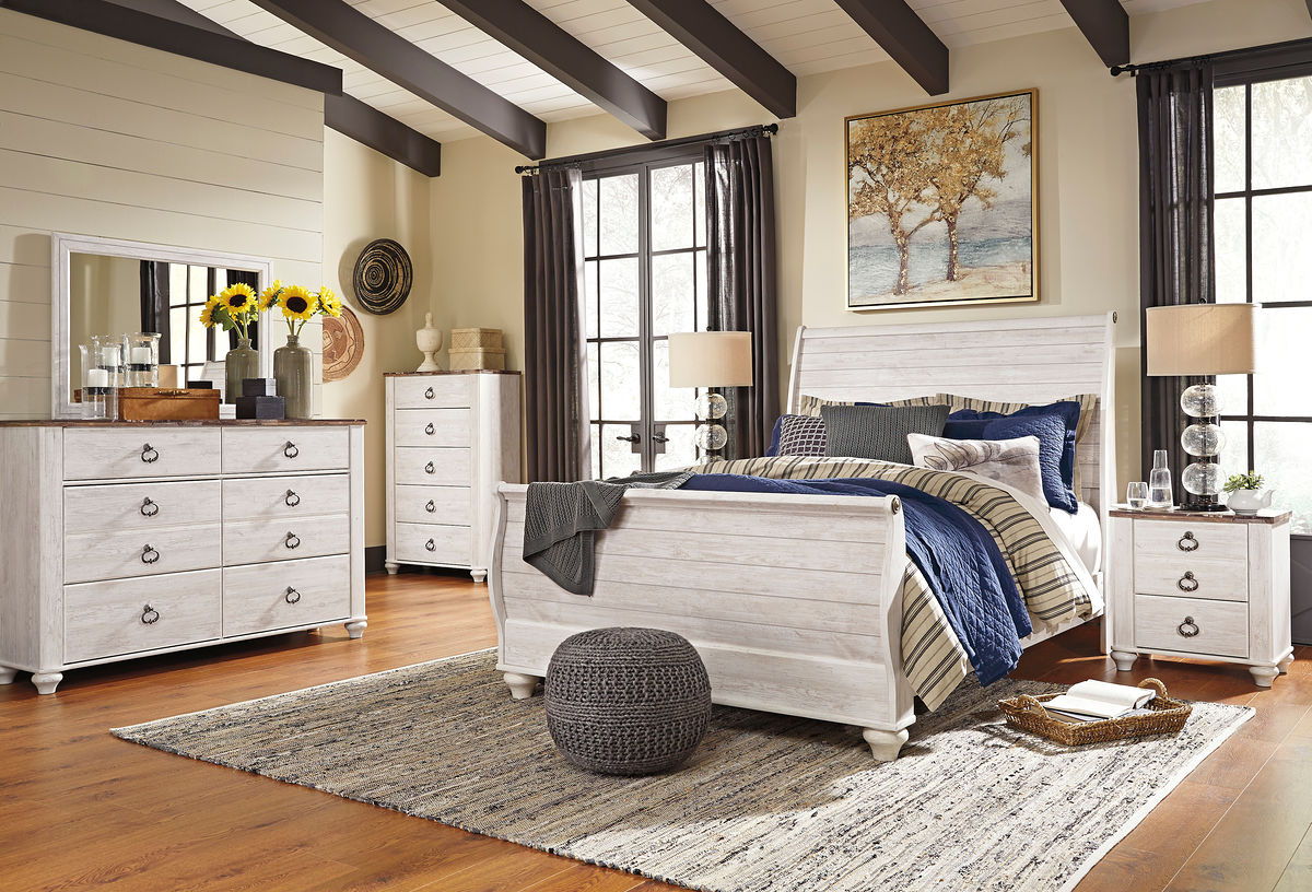 Willowton - Sleigh Bedroom Set - Urban Living Furniture (Los Angeles, CA)