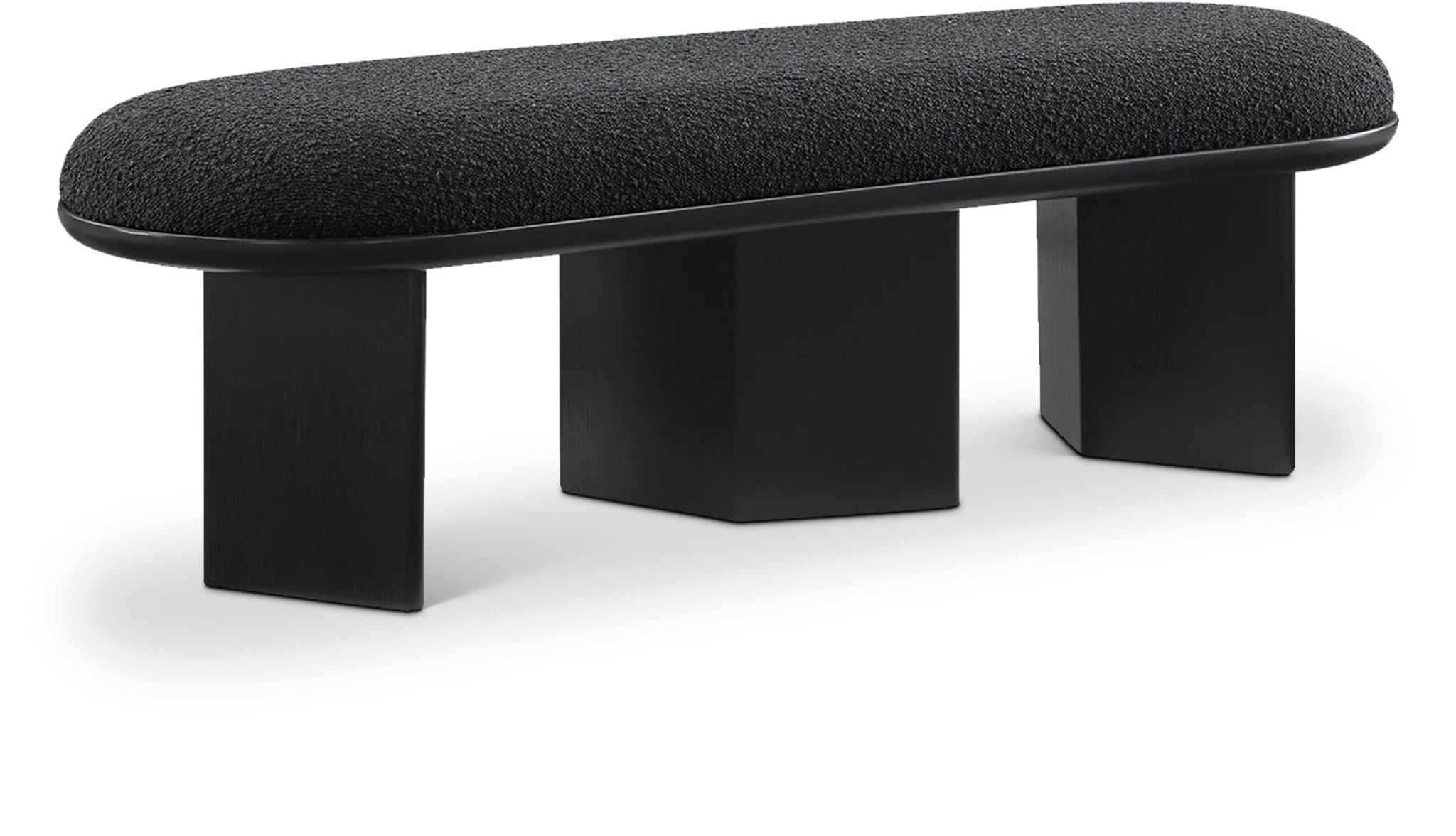 Wilshire - Bench With Black Base - Urban Living Furniture (Los Angeles, CA)
