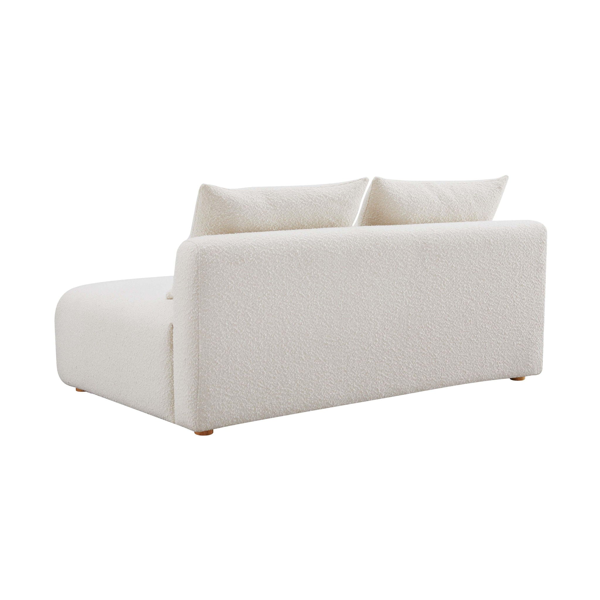 Hangover - Boucle Modular Loveseat - Cream - Urban Living Furniture (Los Angeles, CA)