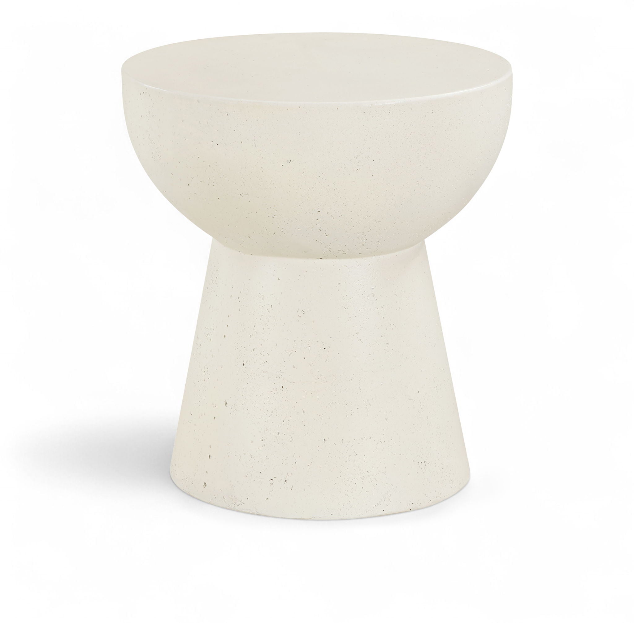 Avaya - Concrete And Fiberglass Indoor / Outdoor End Table - Cream - Urban Living Furniture (Los Angeles, CA)