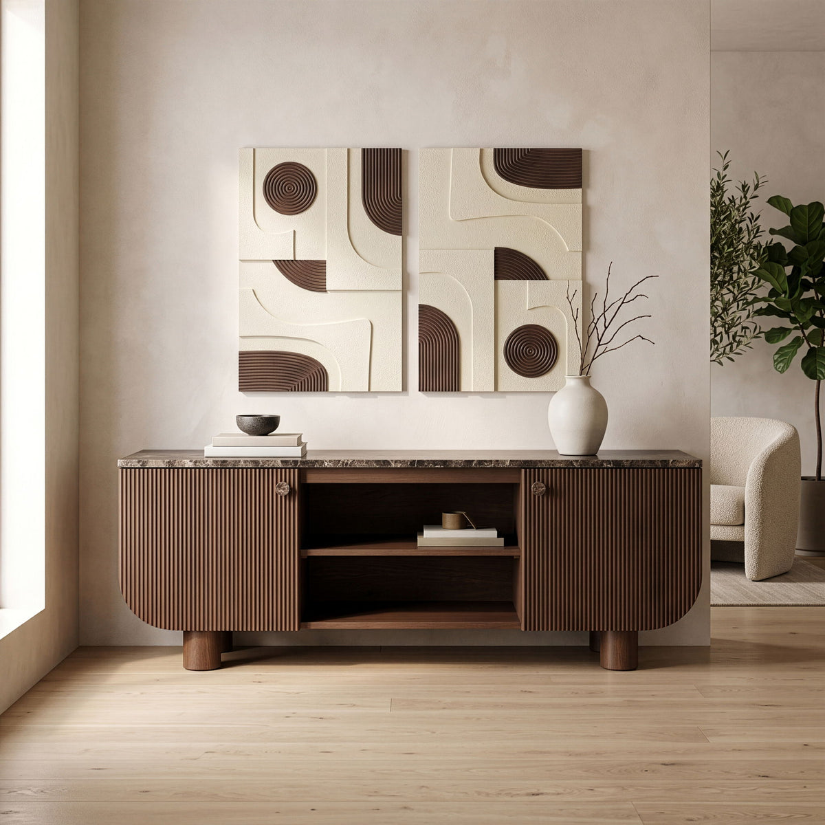 Cressa - Mango Wood Media Console