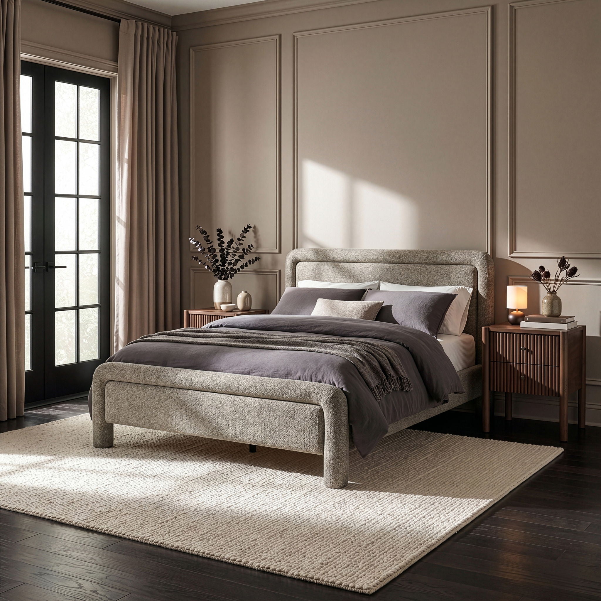 Baylor - Fabric With Interwoven Chenille Upholstered Bed - Urban Living Furniture (Los Angeles, CA)