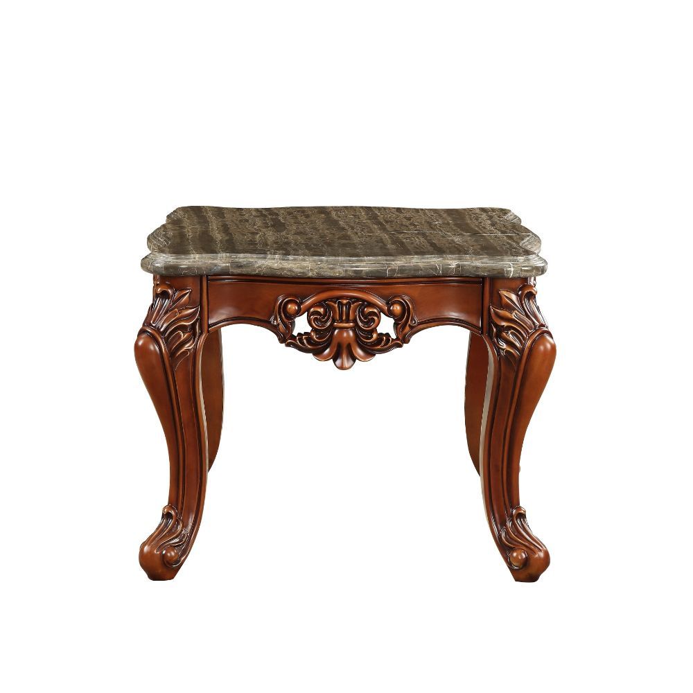 Eustoma - End Table - Marble & Walnut - Urban Living Furniture (Los Angeles, CA)